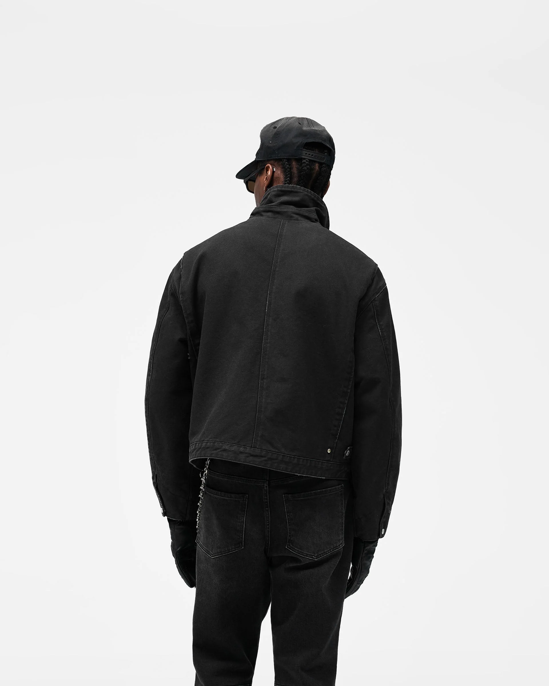 Heaton Workwear Jacket - Washed Black - Image 7