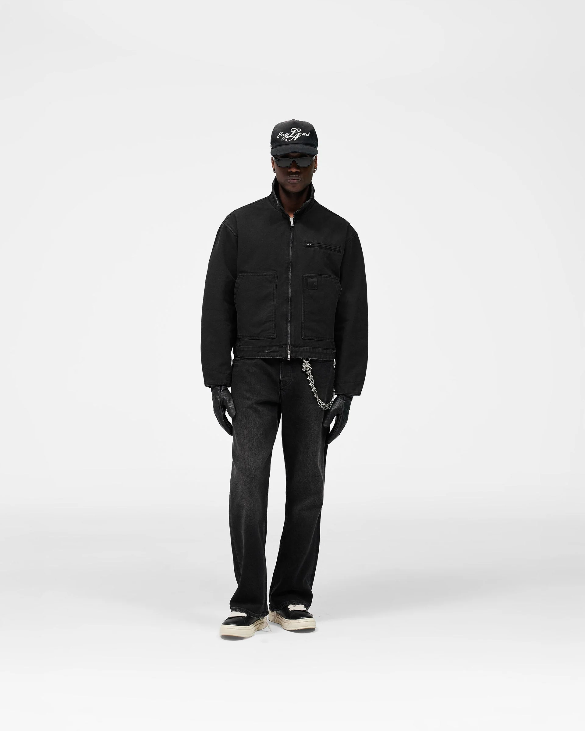 Heaton Workwear Jacket - Washed Black - Image 8