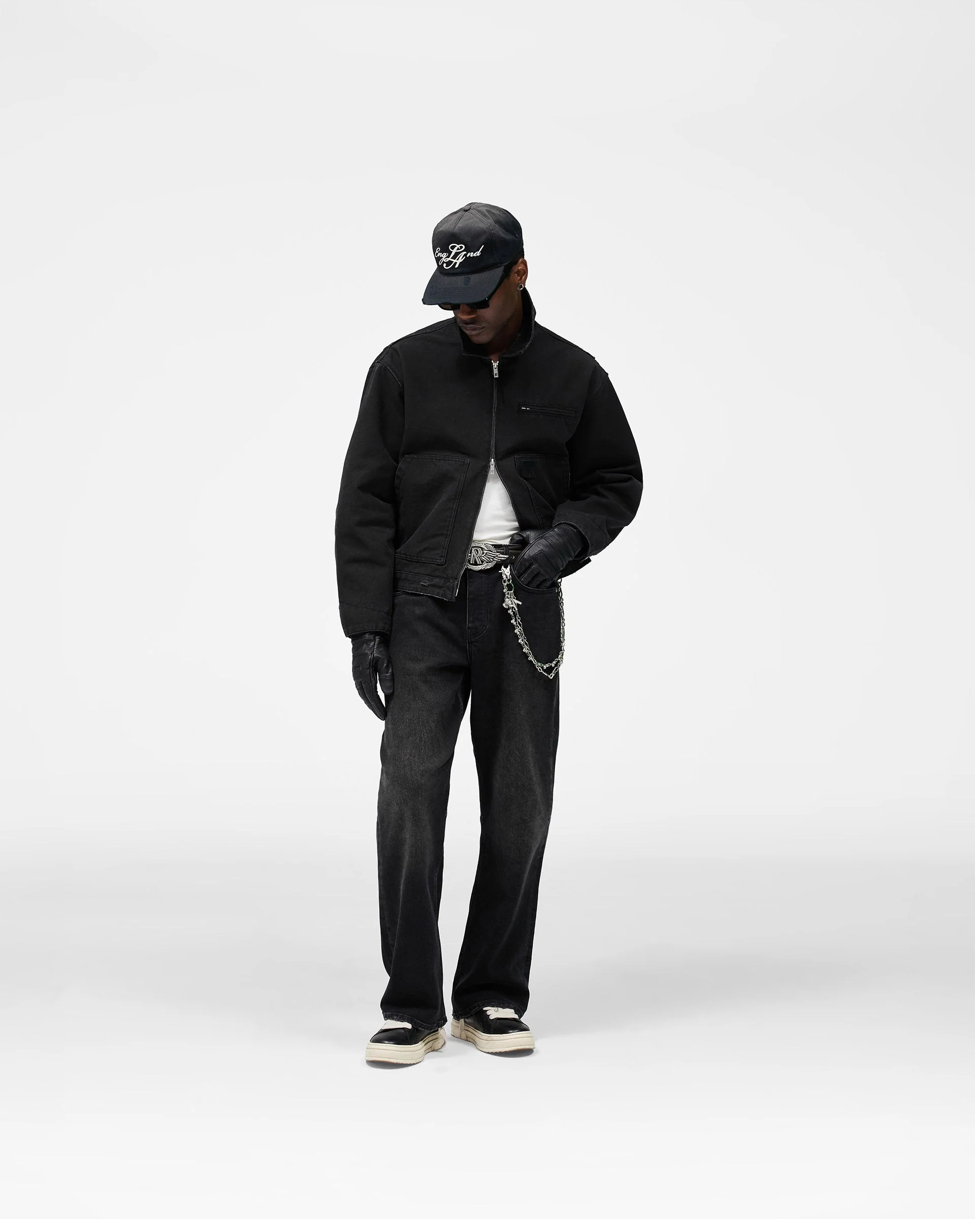 Heaton Workwear Jacket - Washed Black - Image 9