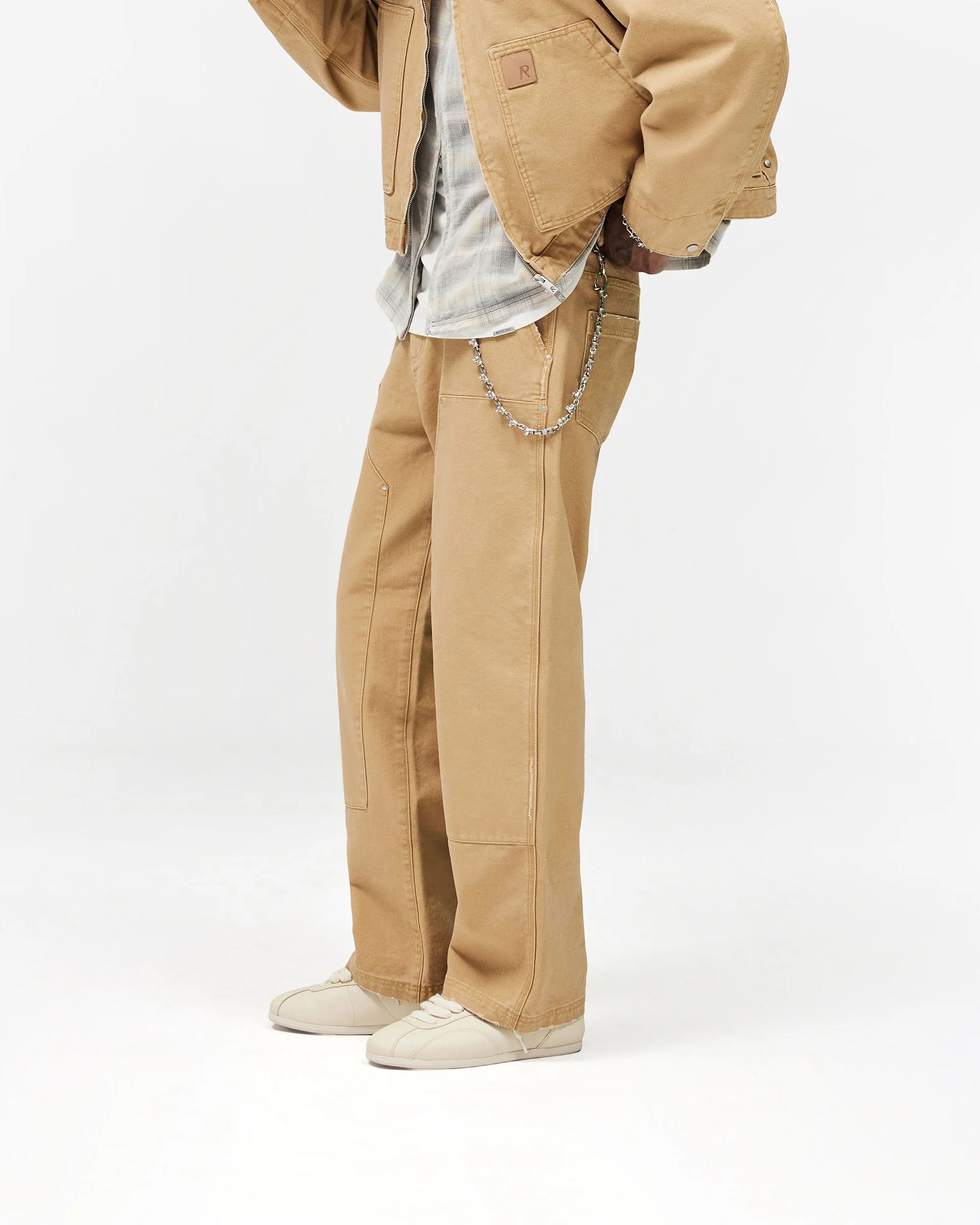 Heaton Workwear Pant - Beige - Image 2