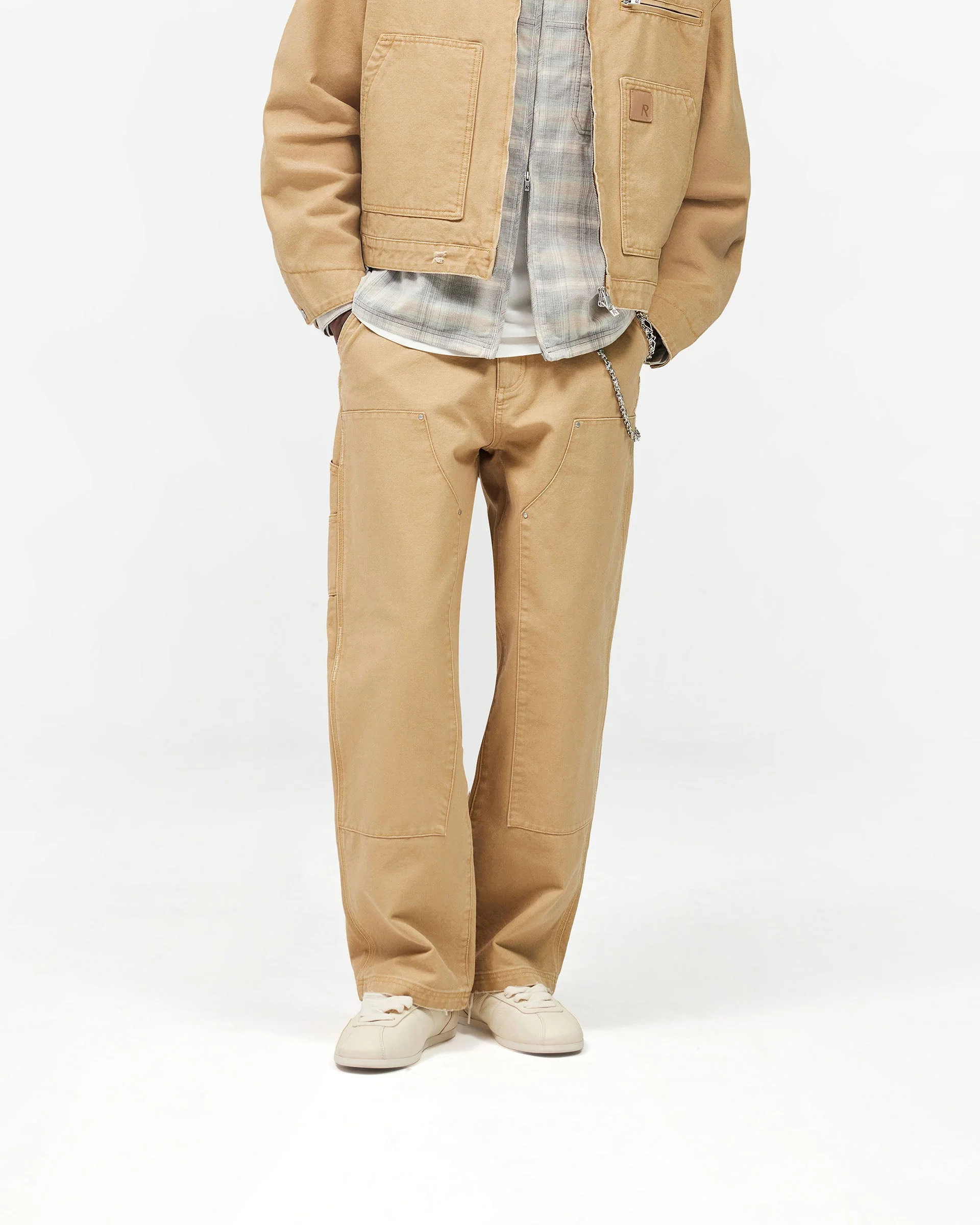 Heaton Workwear Pant - Beige - Image 3
