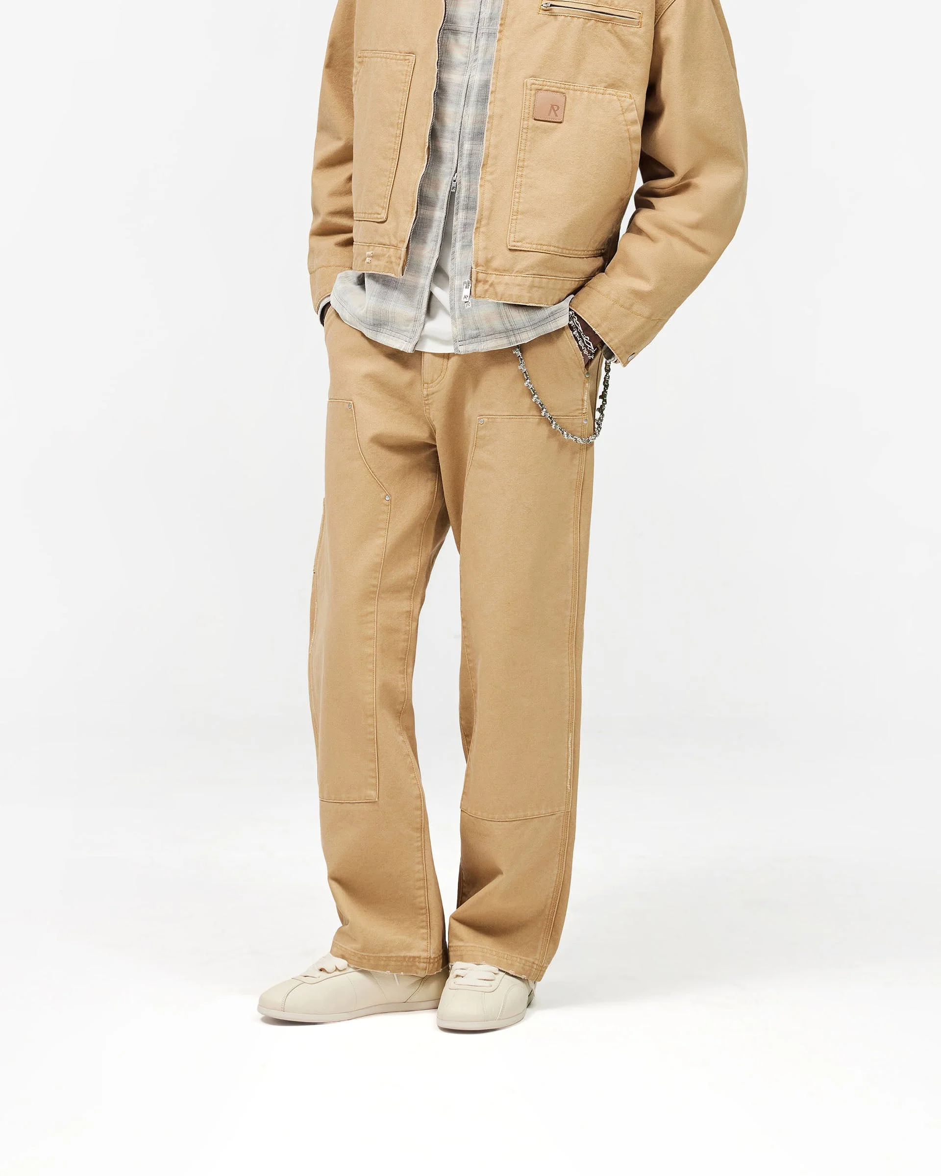 Heaton Workwear Pant - Beige - Image 4