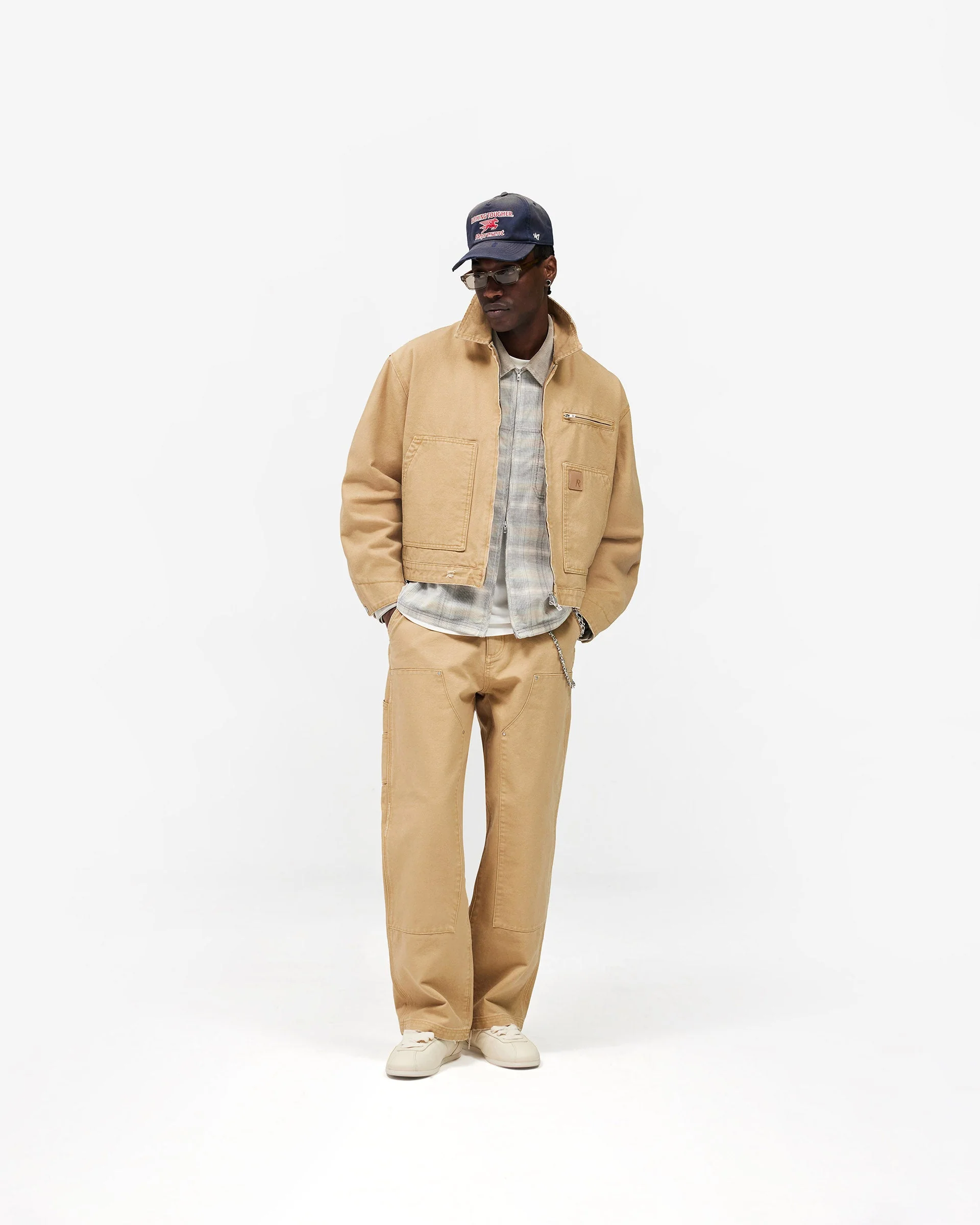 Heaton Workwear Pant - Beige - Image 6