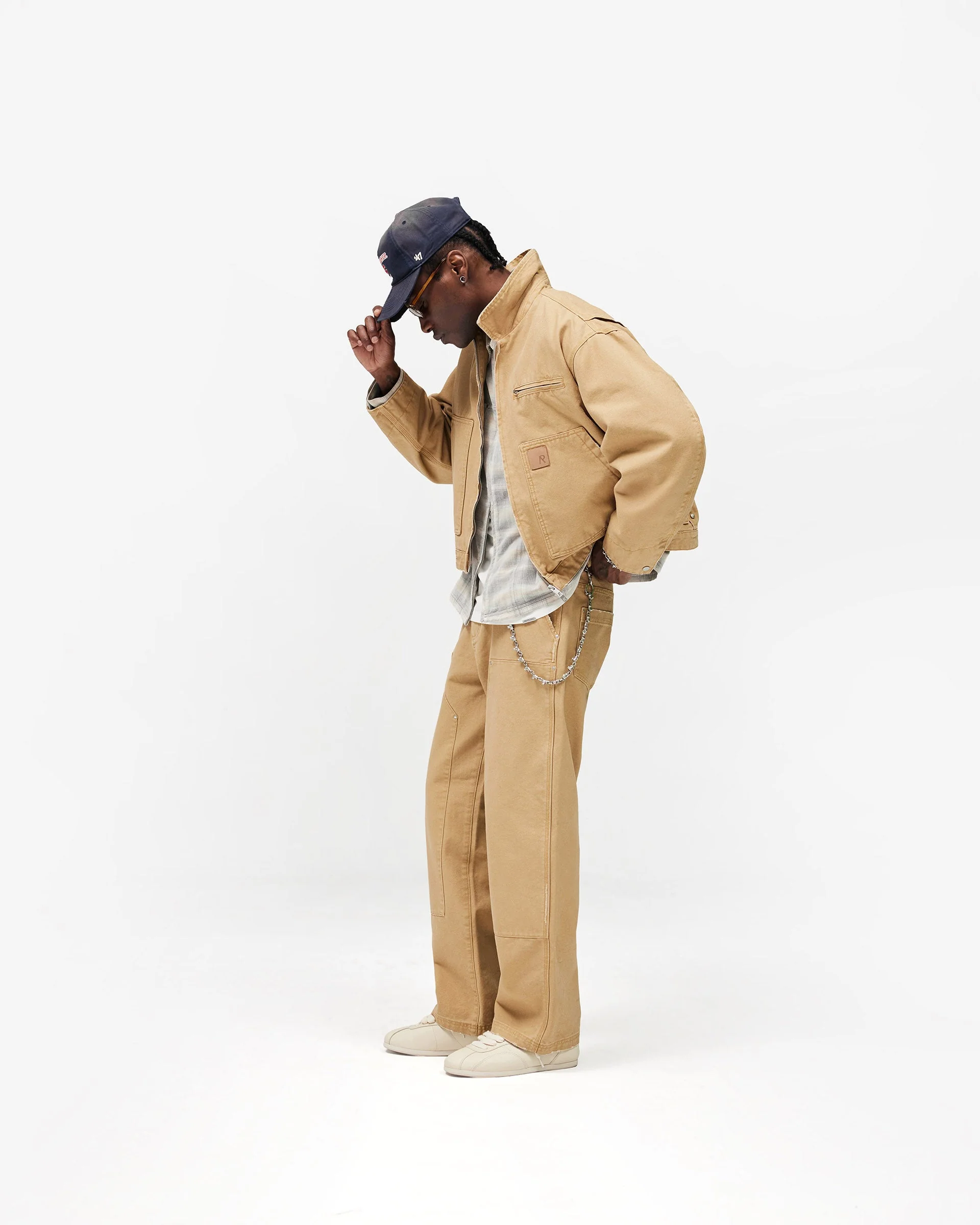Heaton Workwear Pant - Beige - Image 7