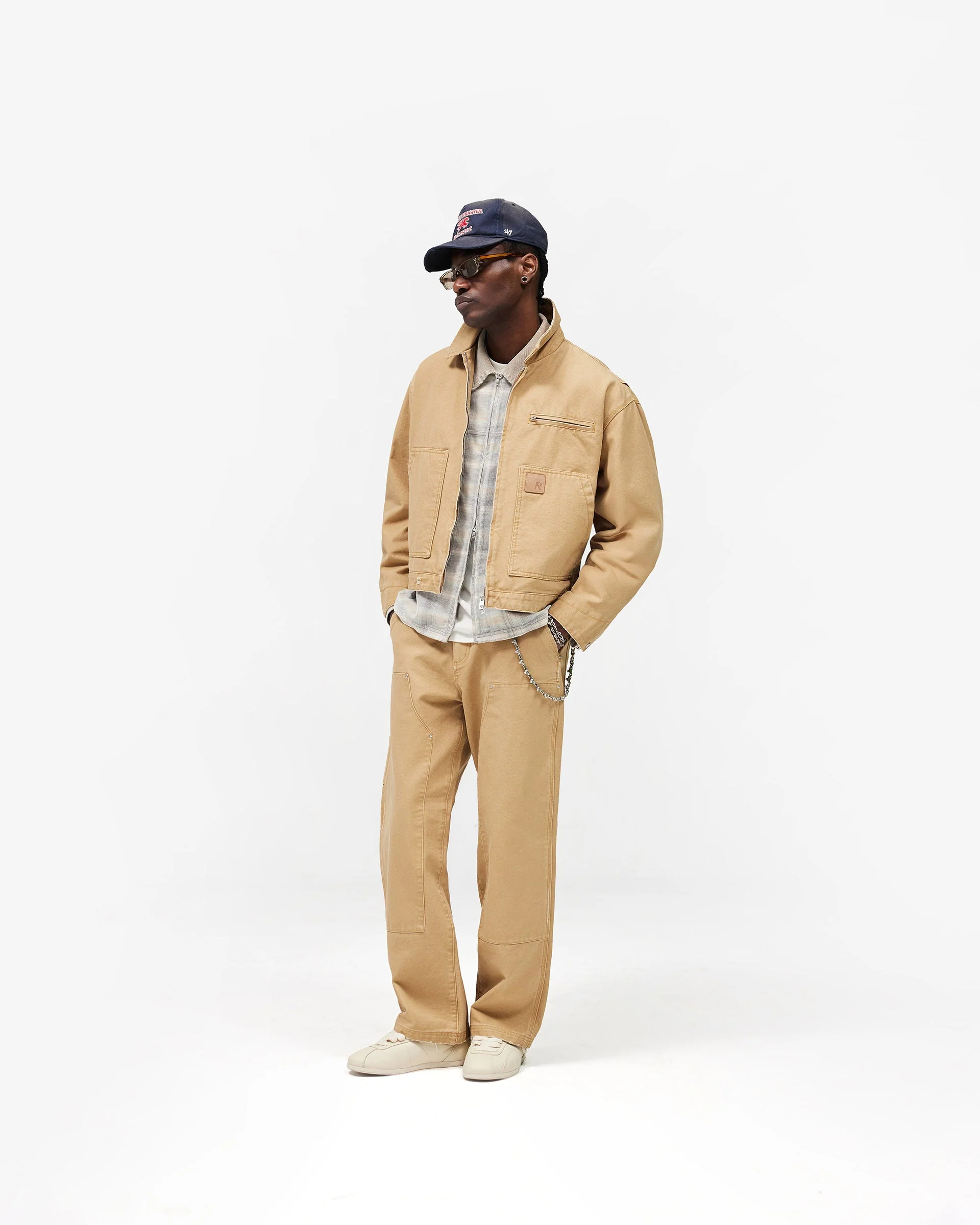 Heaton Workwear Pant - Beige - Image 8