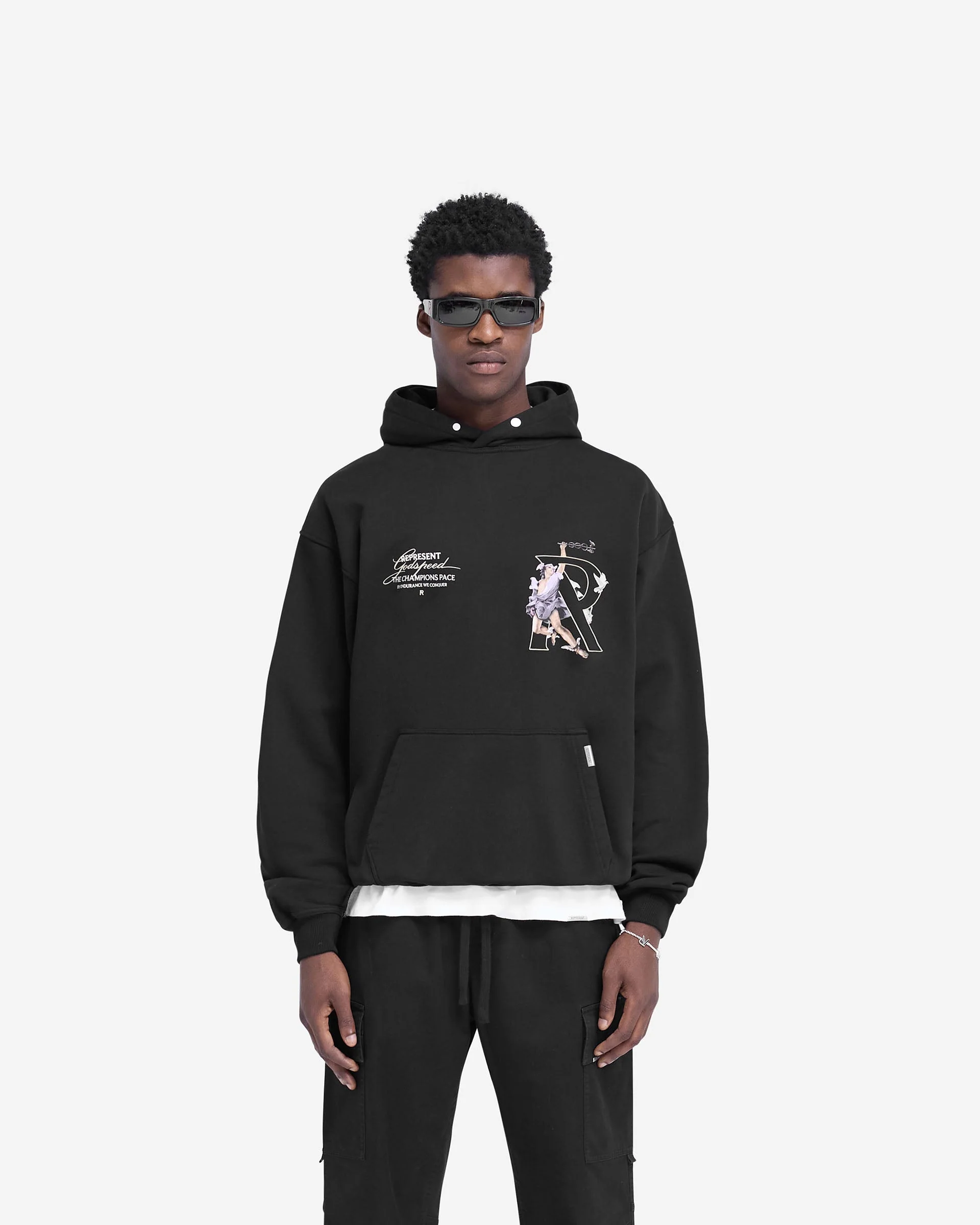 Hermes Hoodie - Jet Black - Image 3
