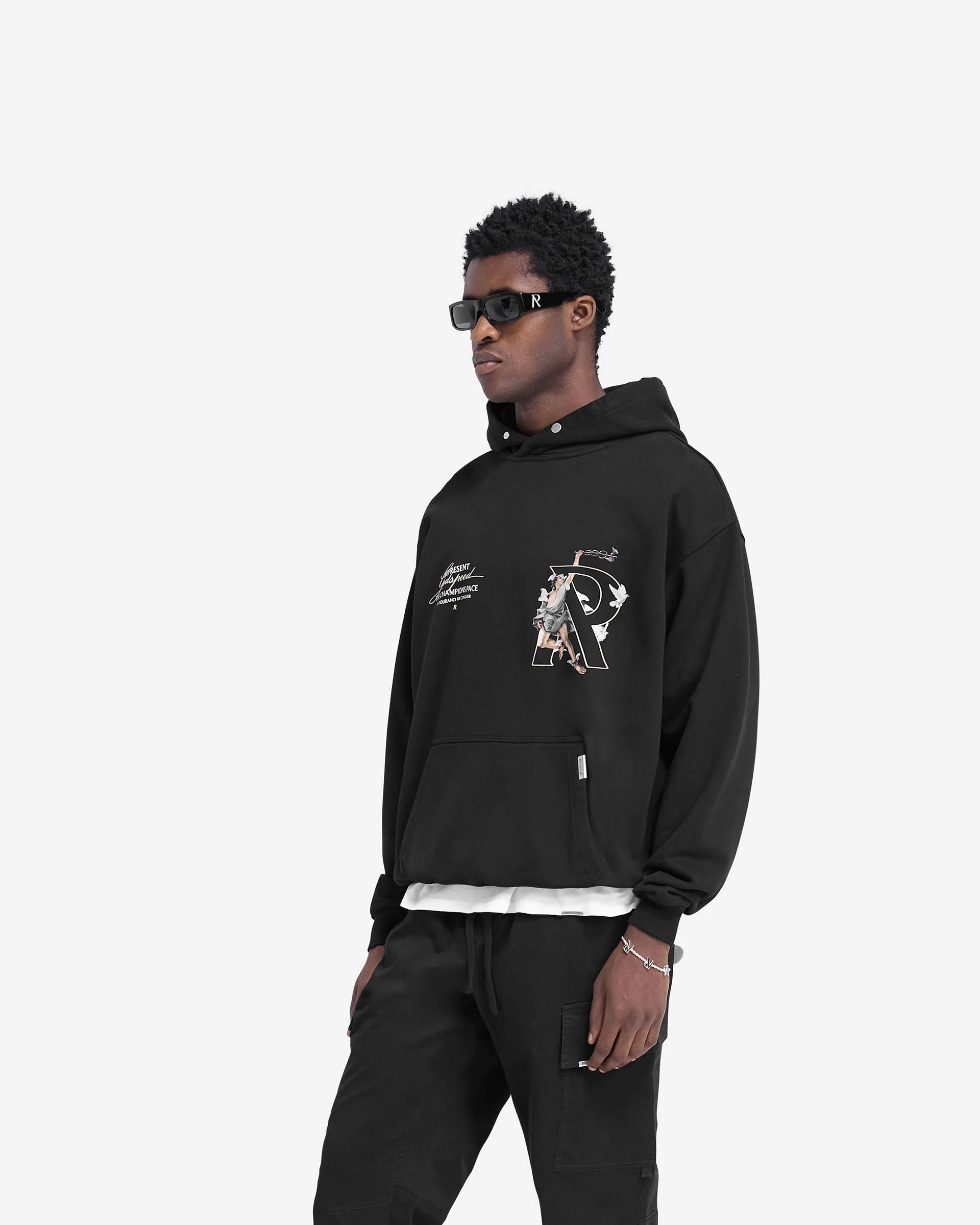 Hermes Hoodie - Jet Black - Image 4