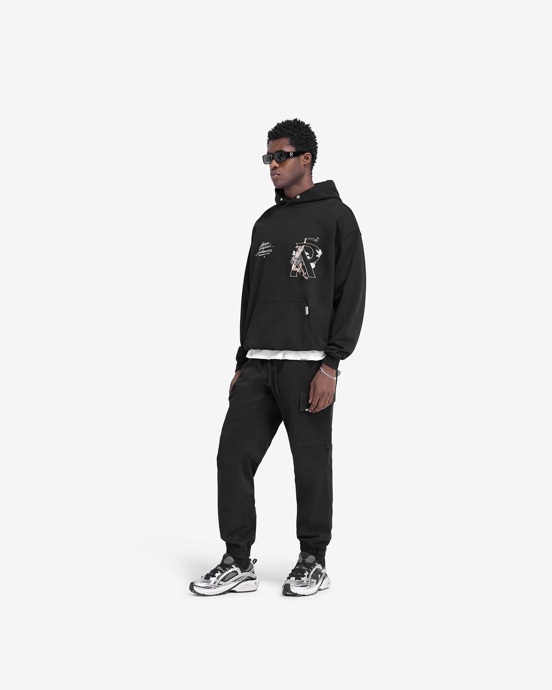 Hermes Hoodie - Jet Black - Image 7