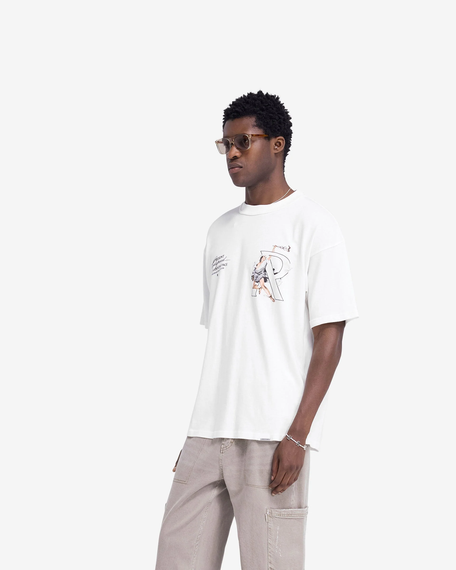 Hermes T-Shirt - Flat White - Image 4