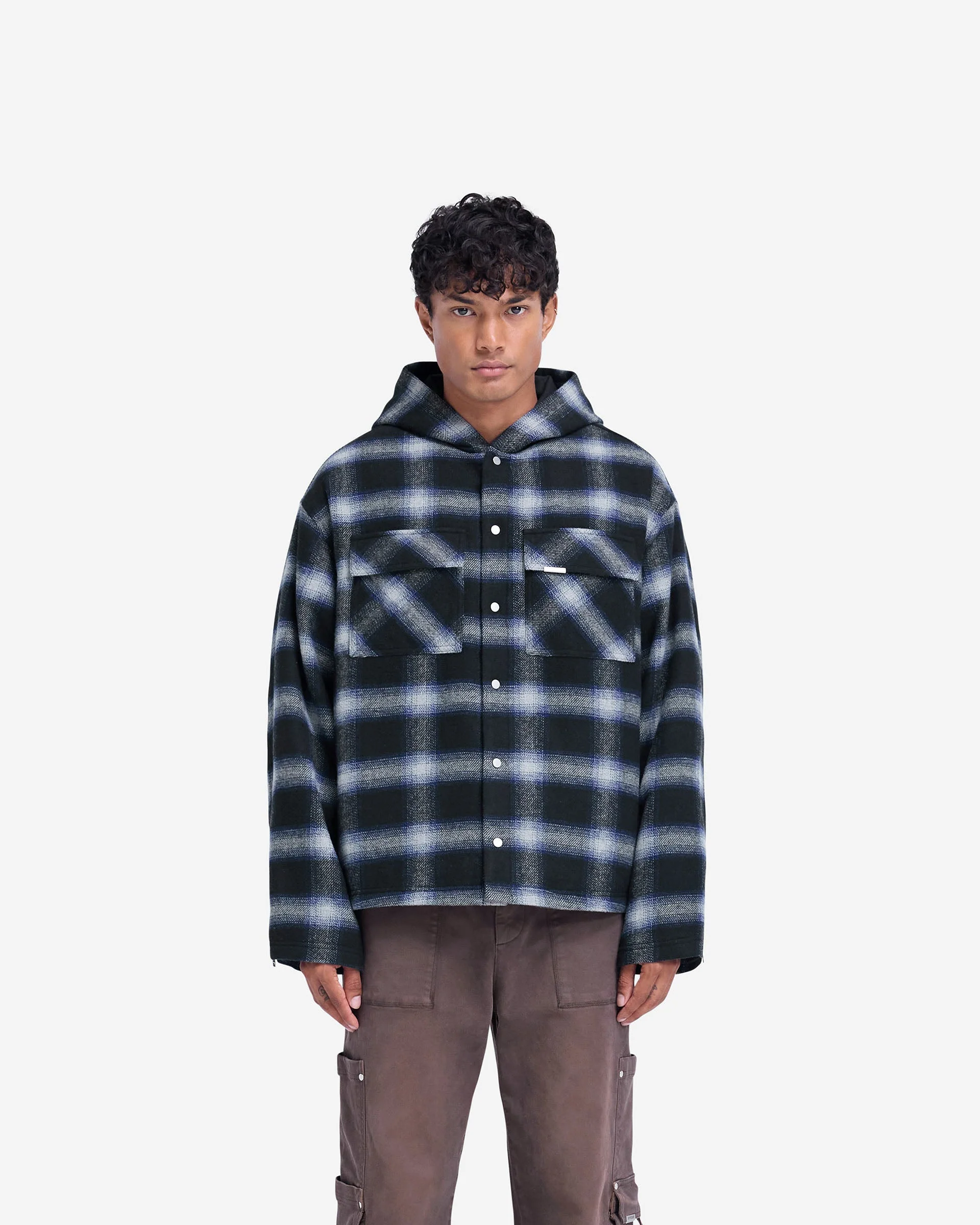 Hooded Overshirt - Midnight Navy - Image 3