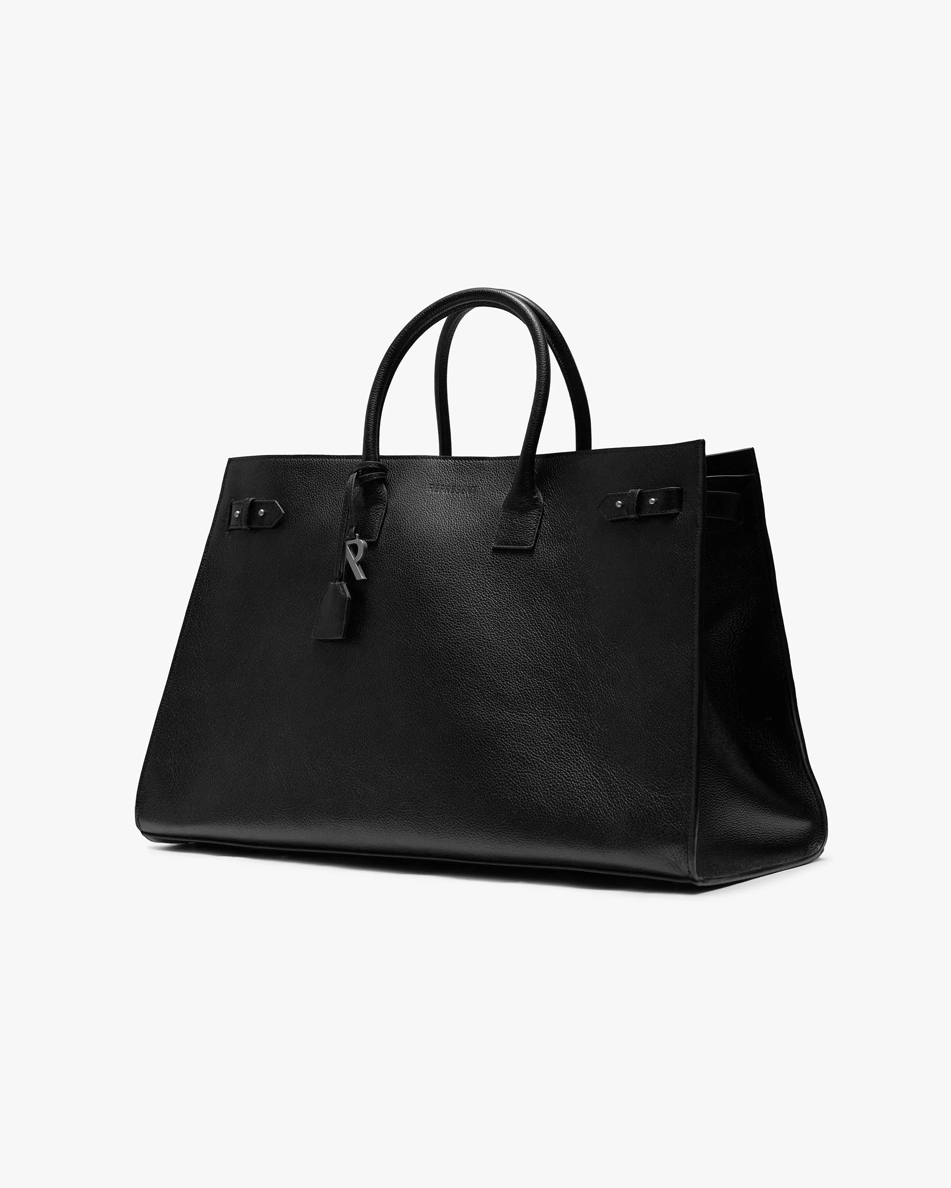HTN XL Leather Bag - Black - Image 2