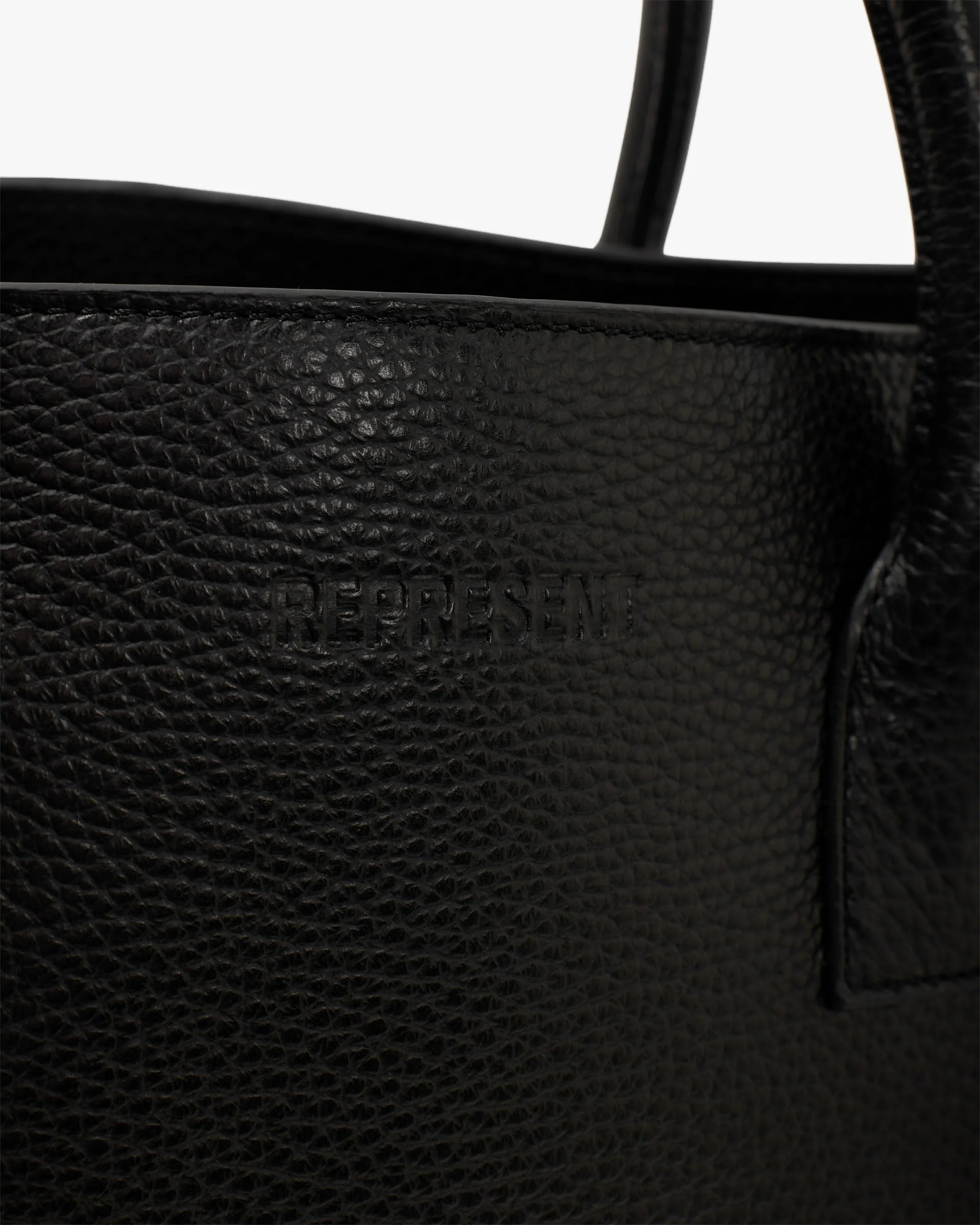 HTN XL Leather Bag - Black - Image 5