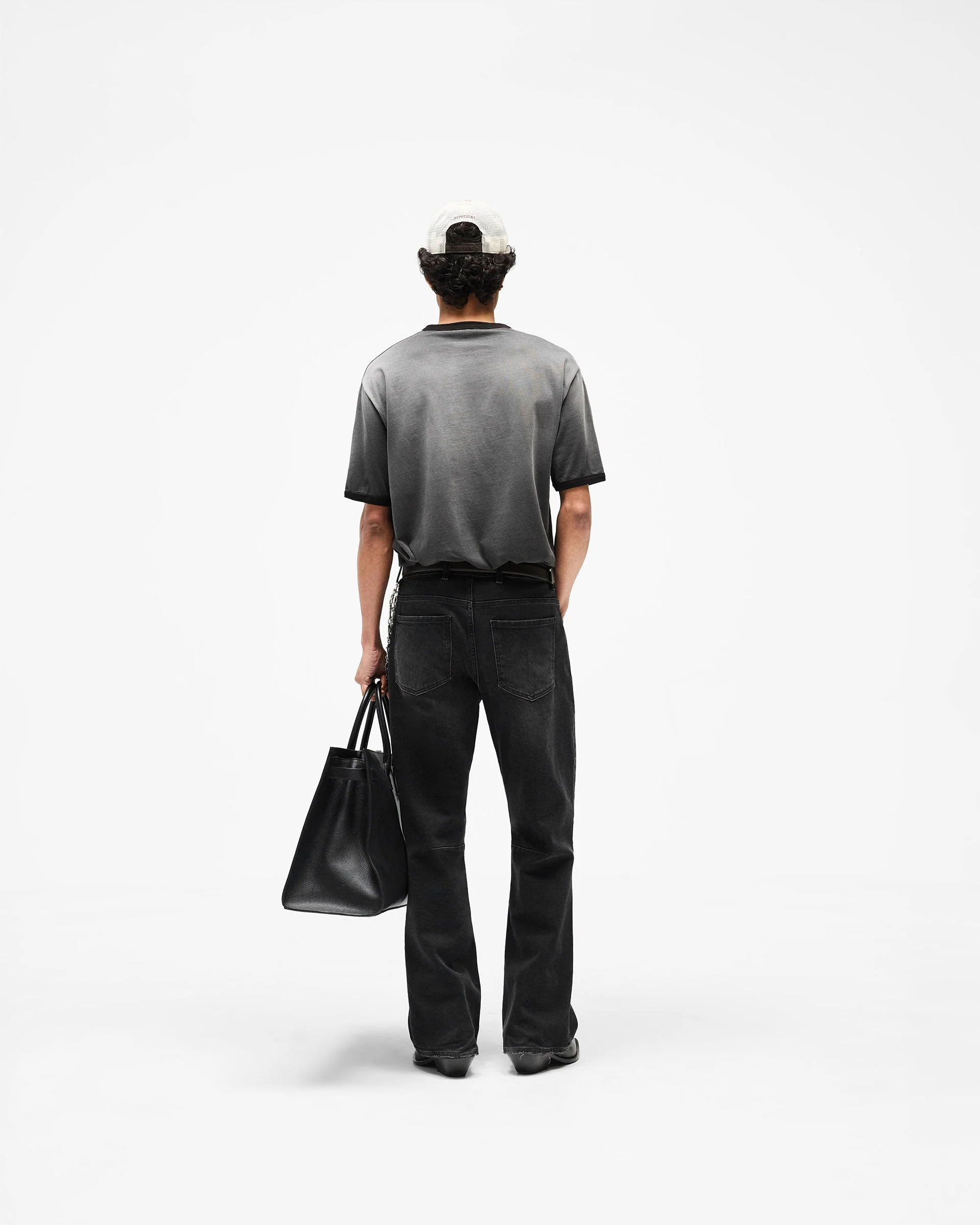 HTN XL Leather Bag - Black - Image 9