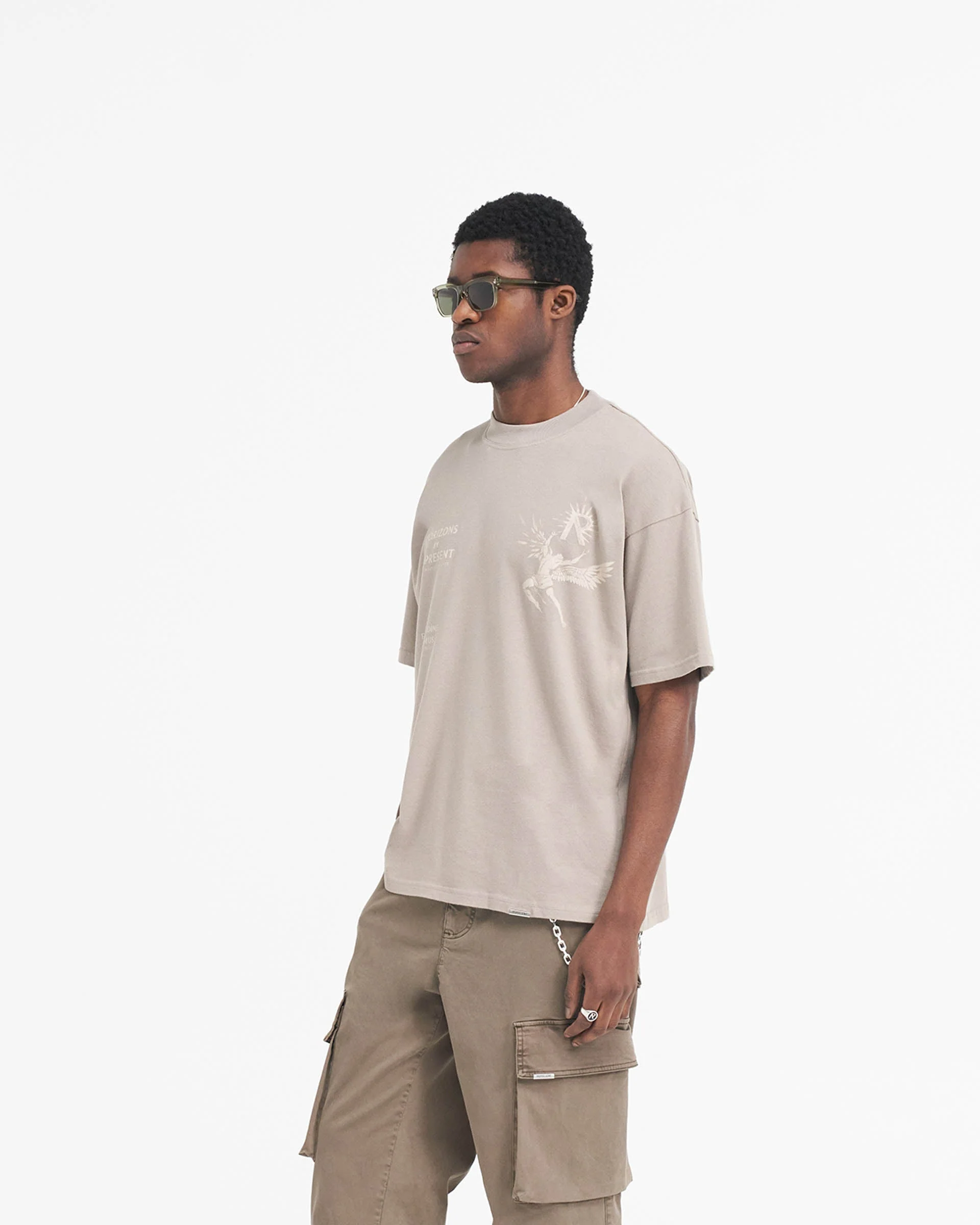 Icarus T-Shirt - Taupe - Image 4