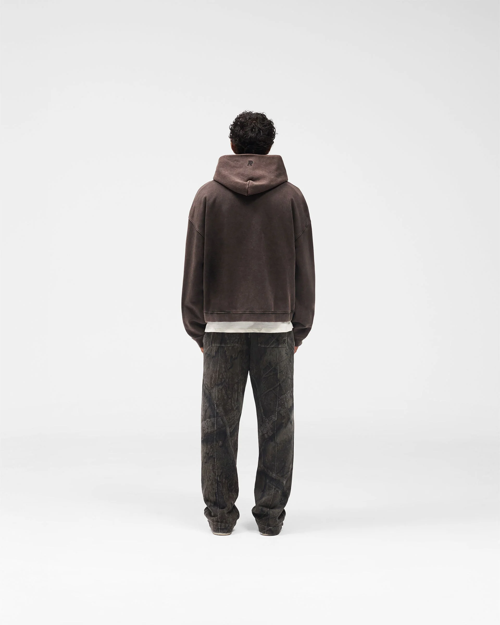 Initial Boxy Hoodie - Coffee - Image 9