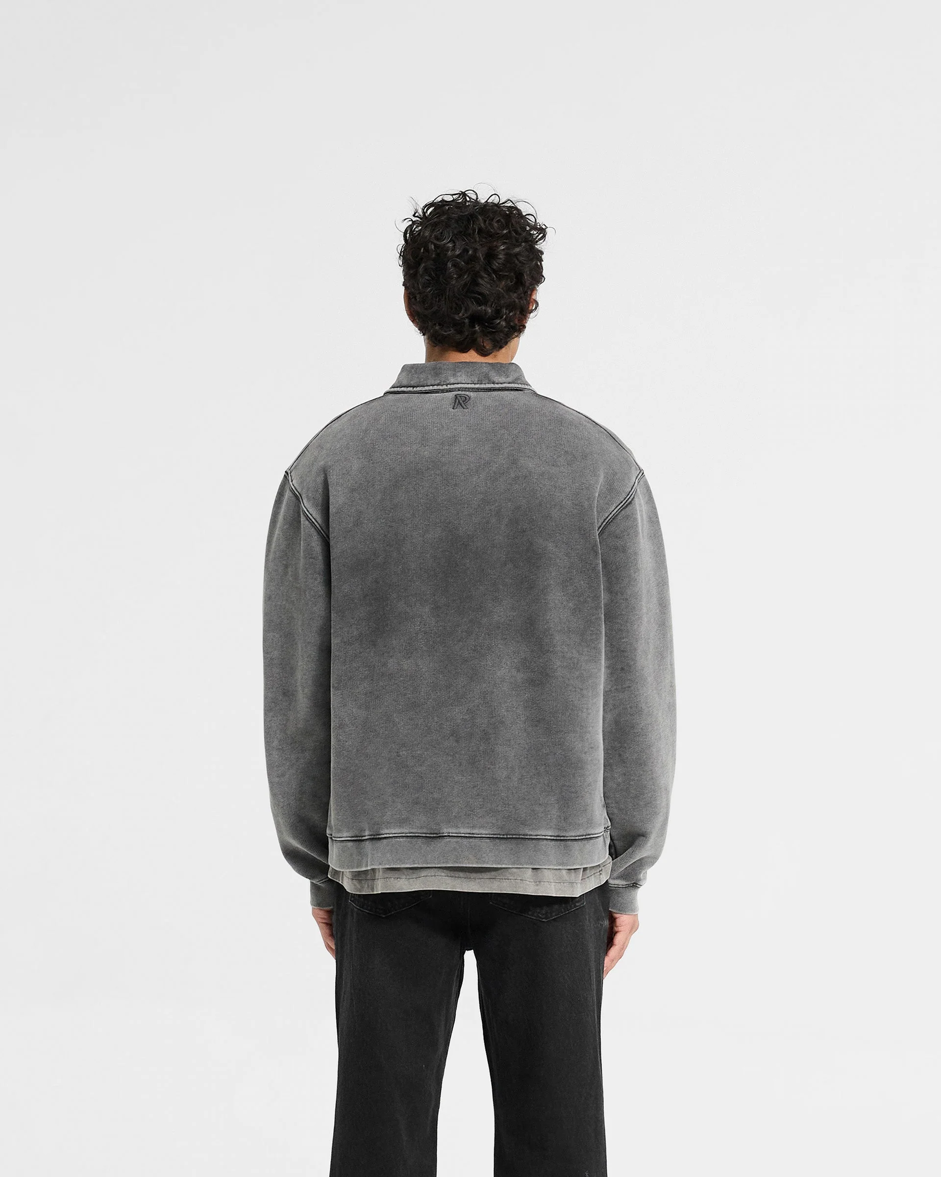 Initial Boxy Quarter Zip - Vintage Grey - Image 4