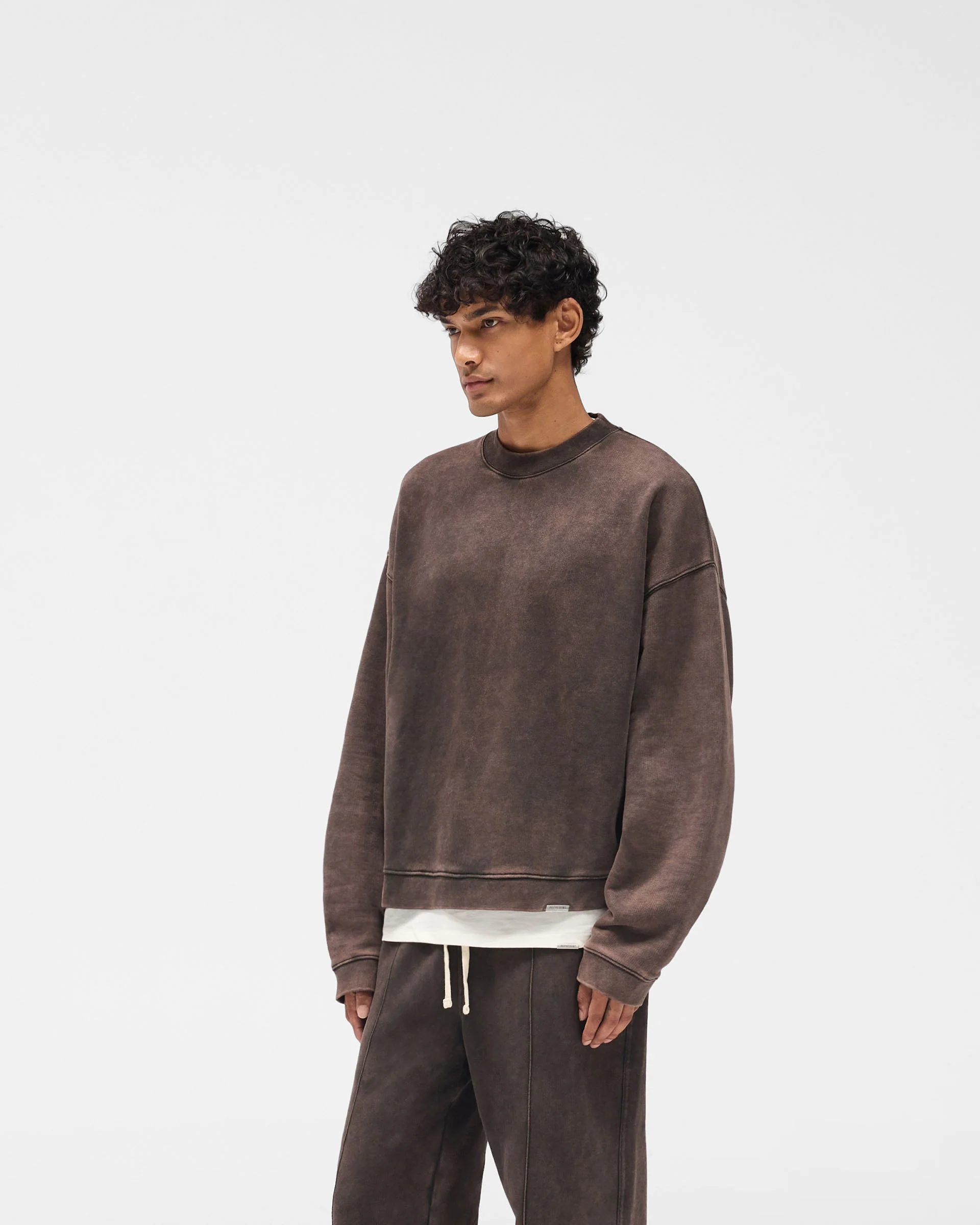 Initial Boxy Sweater - Coffee - Image 2
