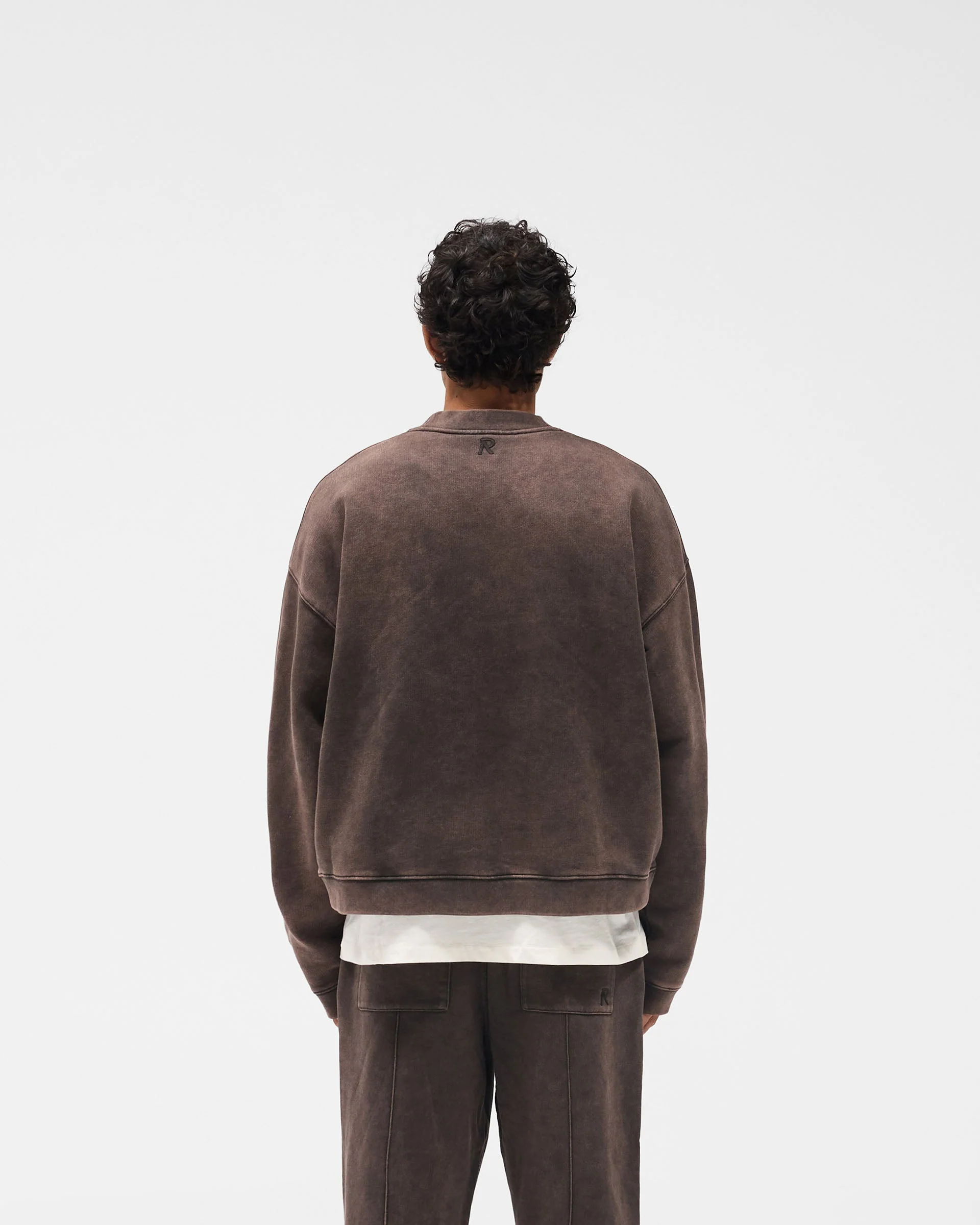 Initial Boxy Sweater - Coffee - Image 5