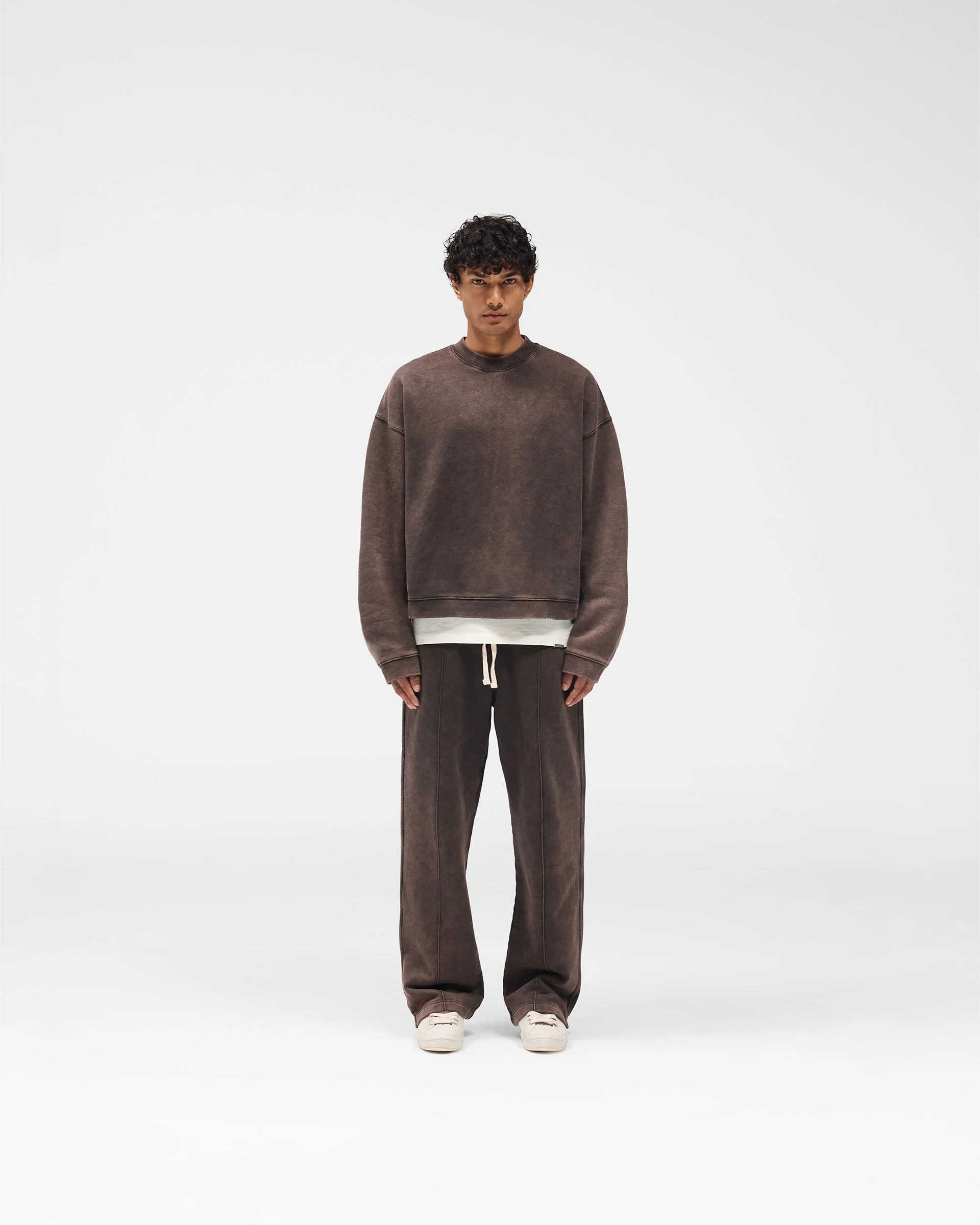 Initial Boxy Sweater - Coffee - Image 6