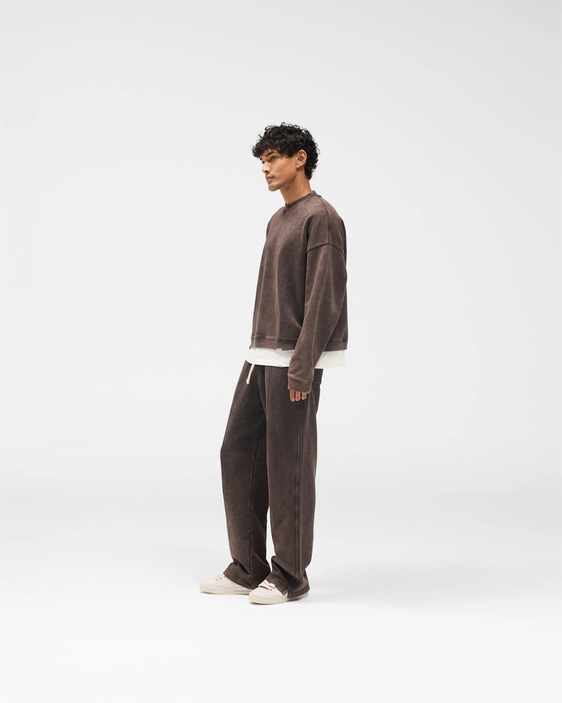 Initial Boxy Sweater - Coffee - Image 8
