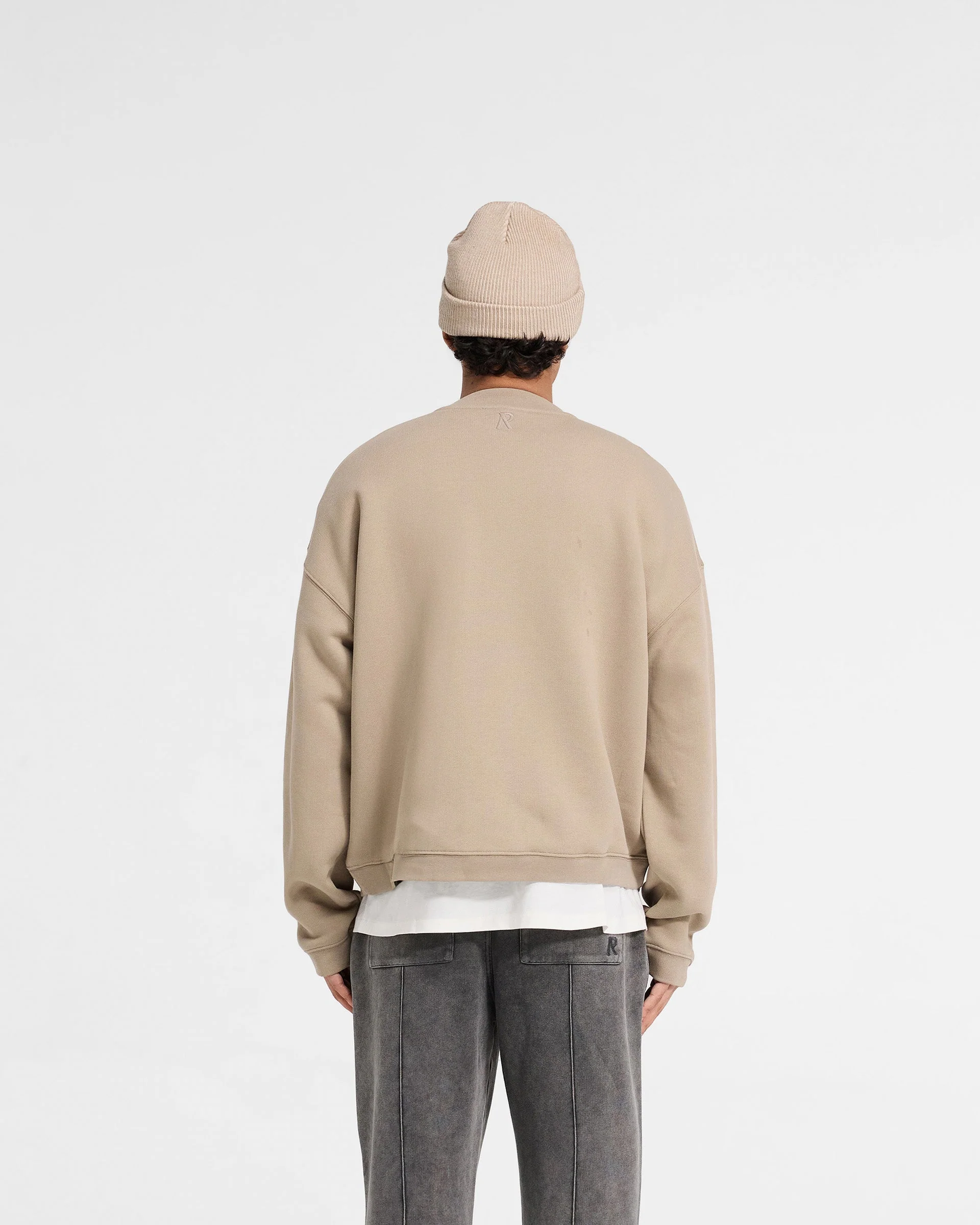 Initial Boxy Sweater - Dune - Image 4