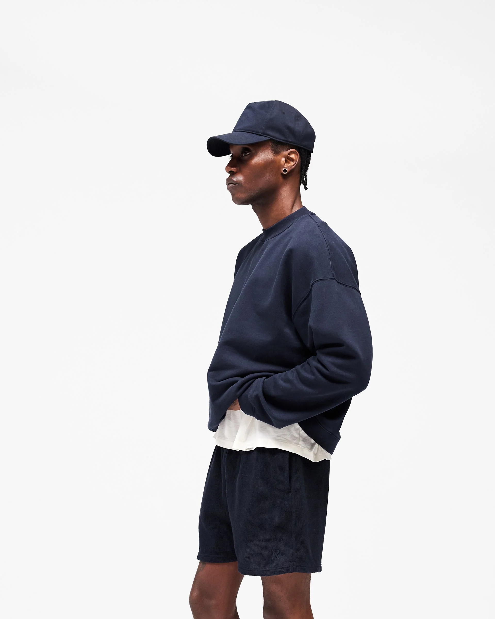 Initial Boxy Sweater - Midnight Navy - Image 2