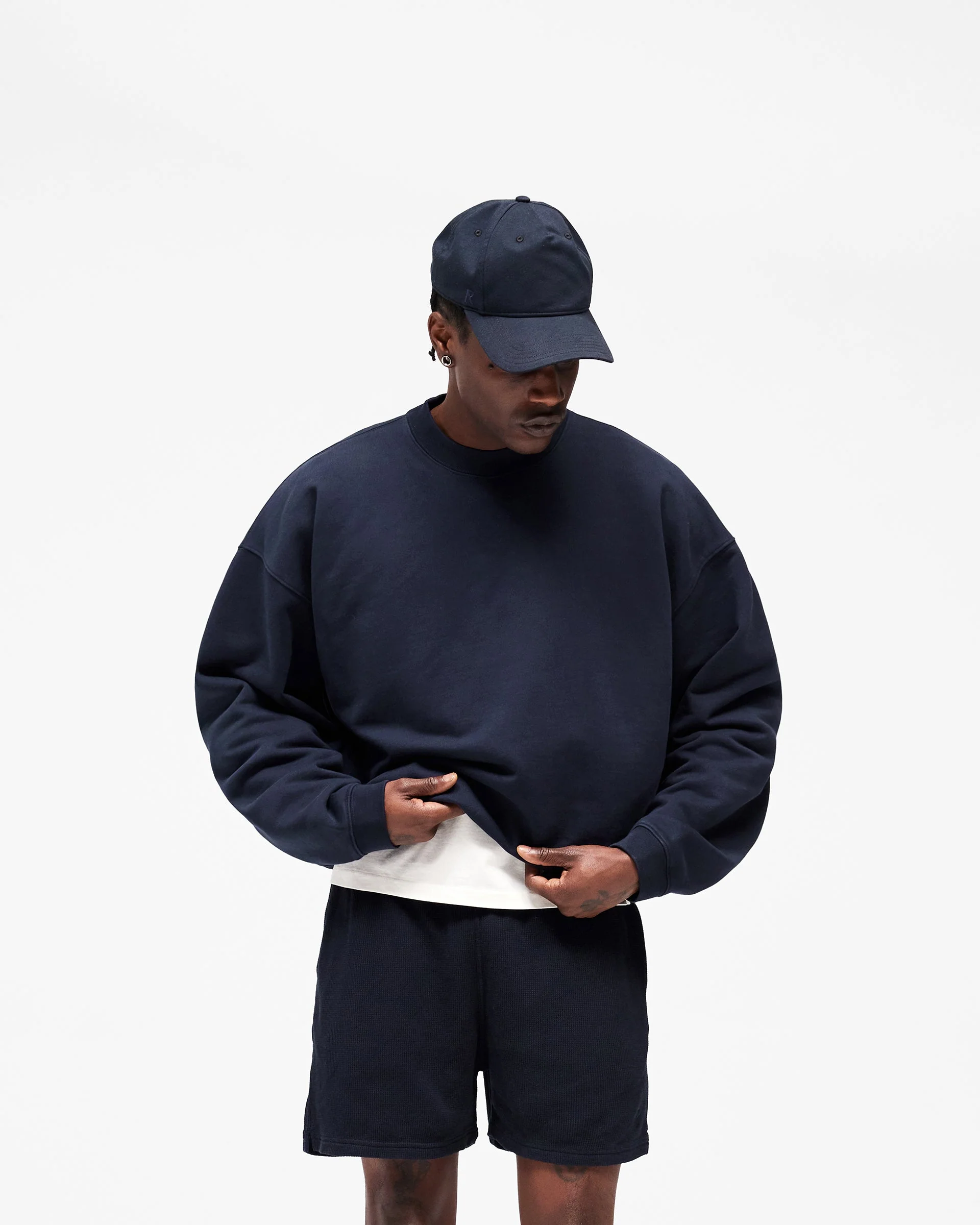 Initial Boxy Sweater - Midnight Navy - Image 3