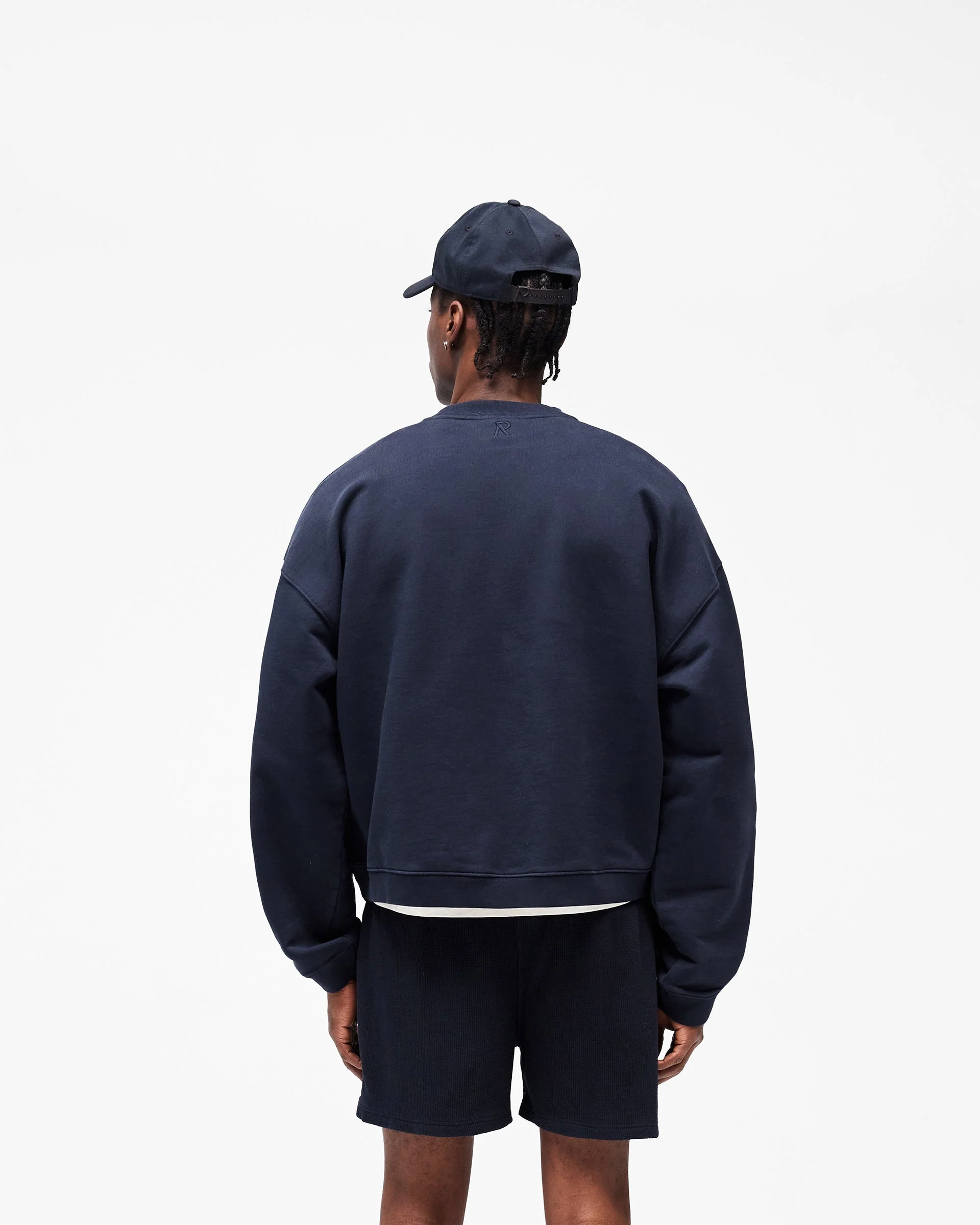 Initial Boxy Sweater - Midnight Navy - Image 5