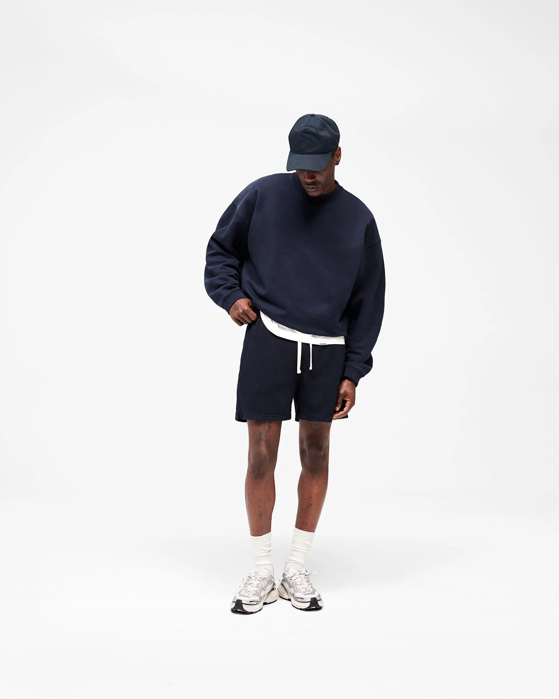 Initial Boxy Sweater - Midnight Navy - Image 6