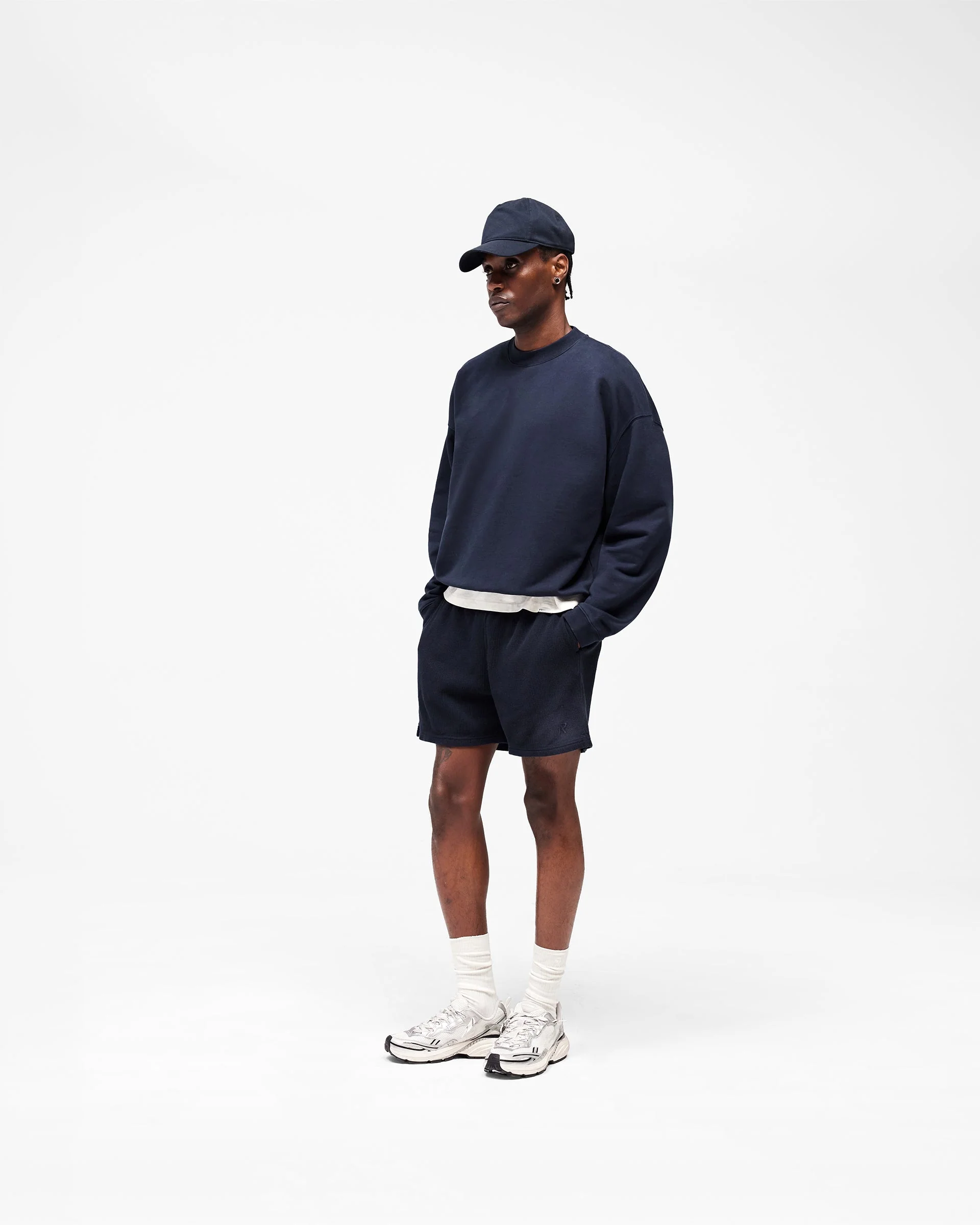Initial Boxy Sweater - Midnight Navy - Image 7