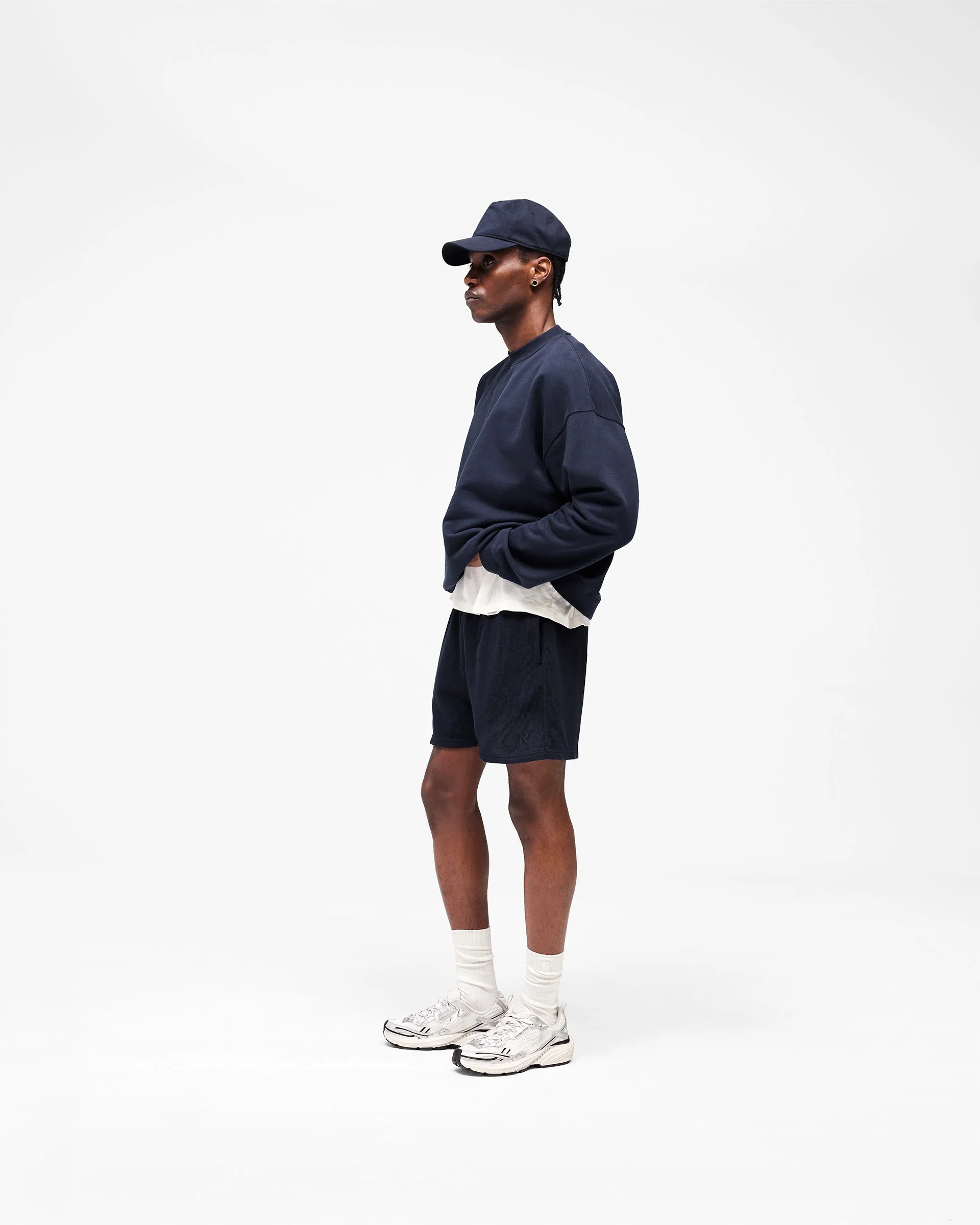 Initial Boxy Sweater - Midnight Navy - Image 9