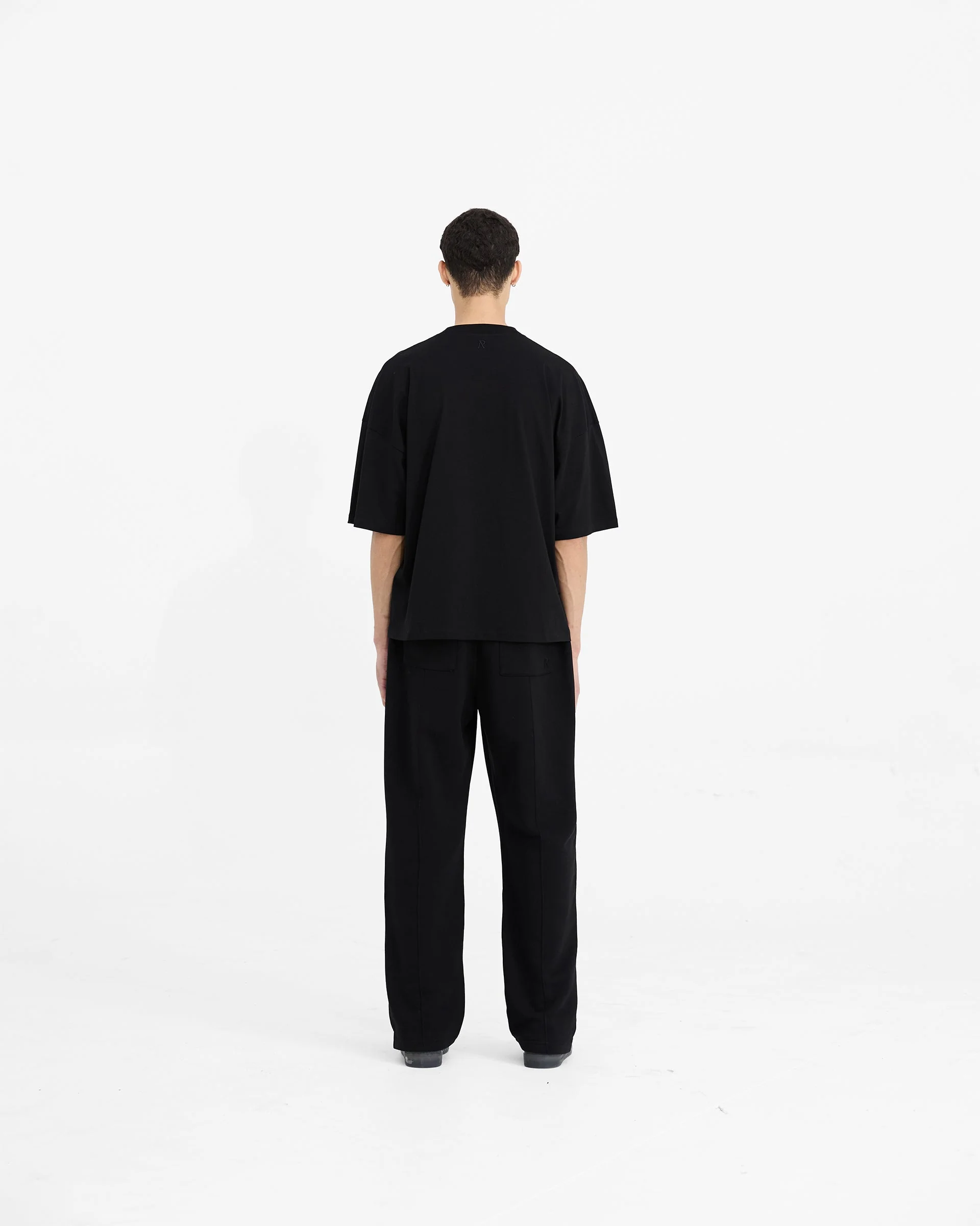 Initial Boxy T-Shirt - Black - Image 7