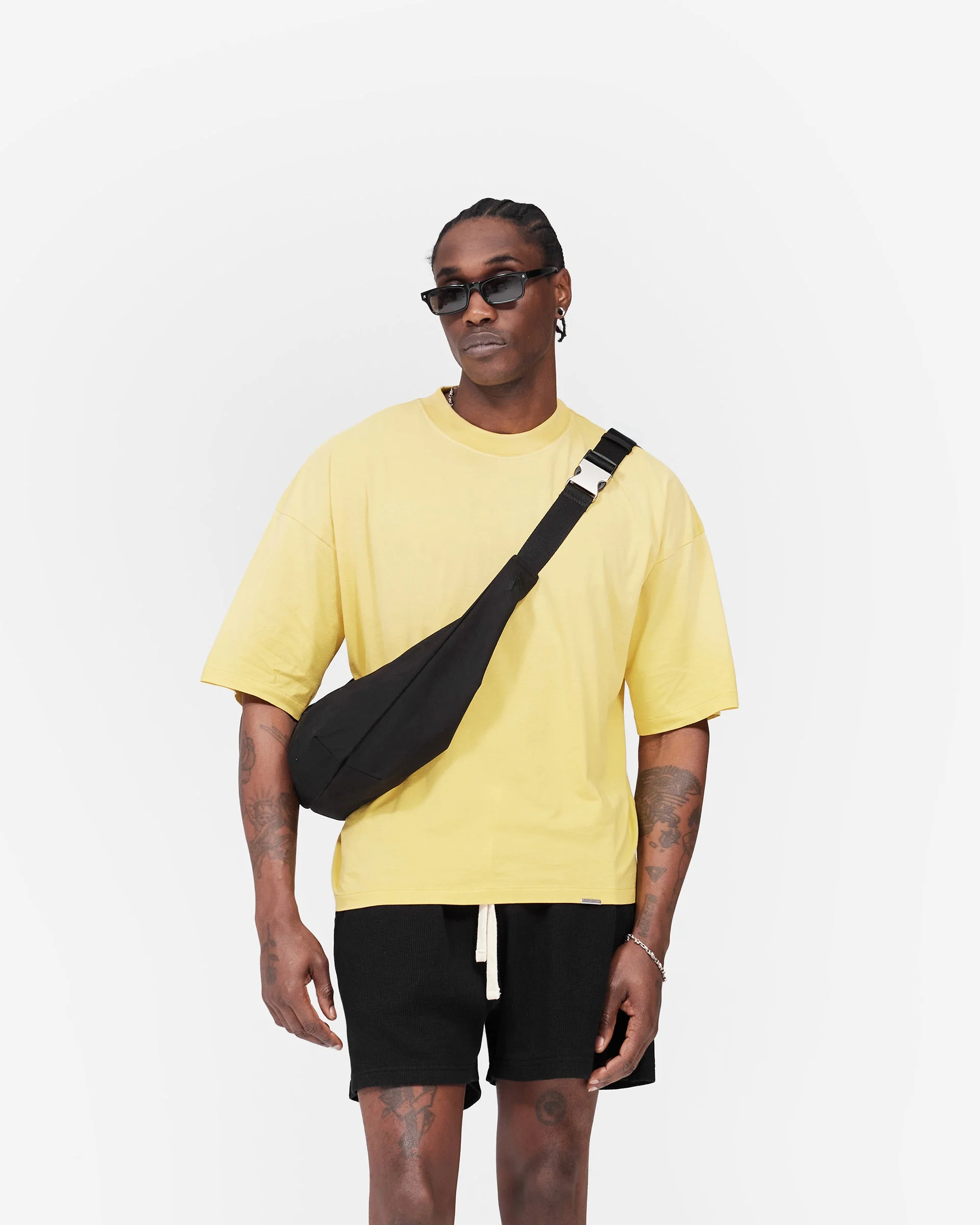 Initial Boxy T-Shirt - Canary Yellow - Image 5
