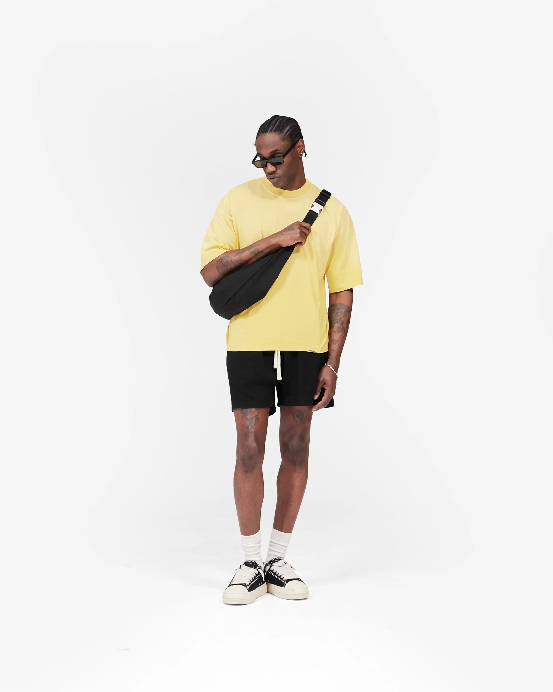 Initial Boxy T-Shirt - Canary Yellow - Image 7