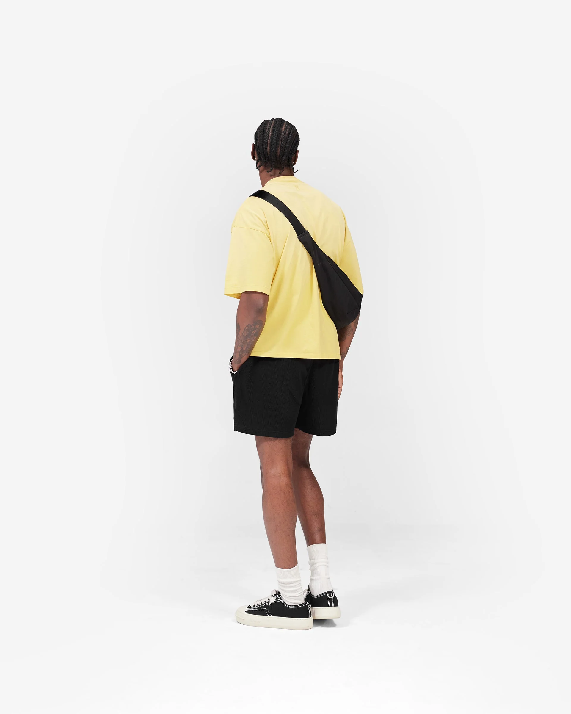 Initial Boxy T-Shirt - Canary Yellow - Image 9