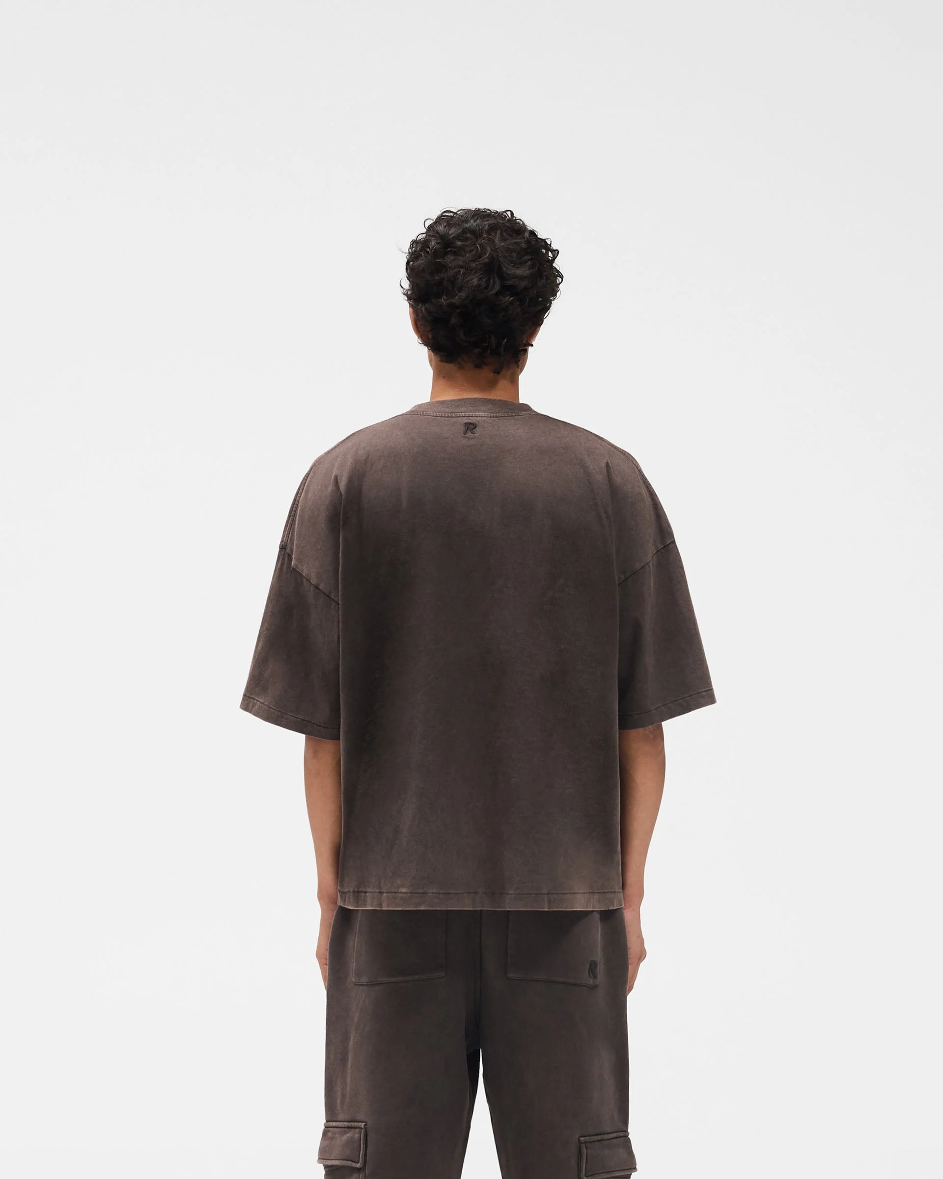 Initial Boxy T-Shirt - Coffee - Image 6