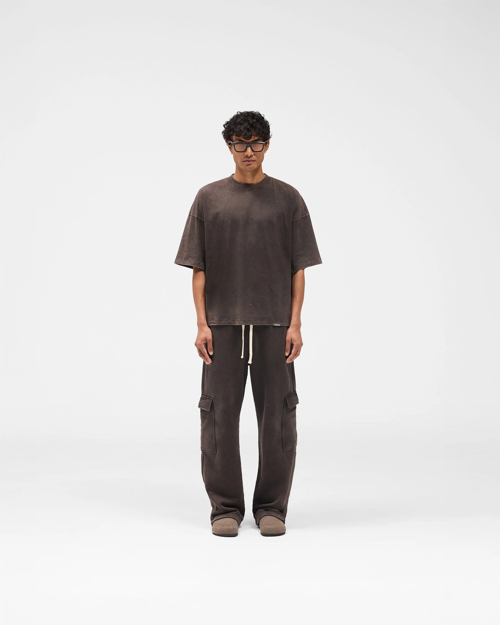 Initial Boxy T-Shirt - Coffee - Image 7