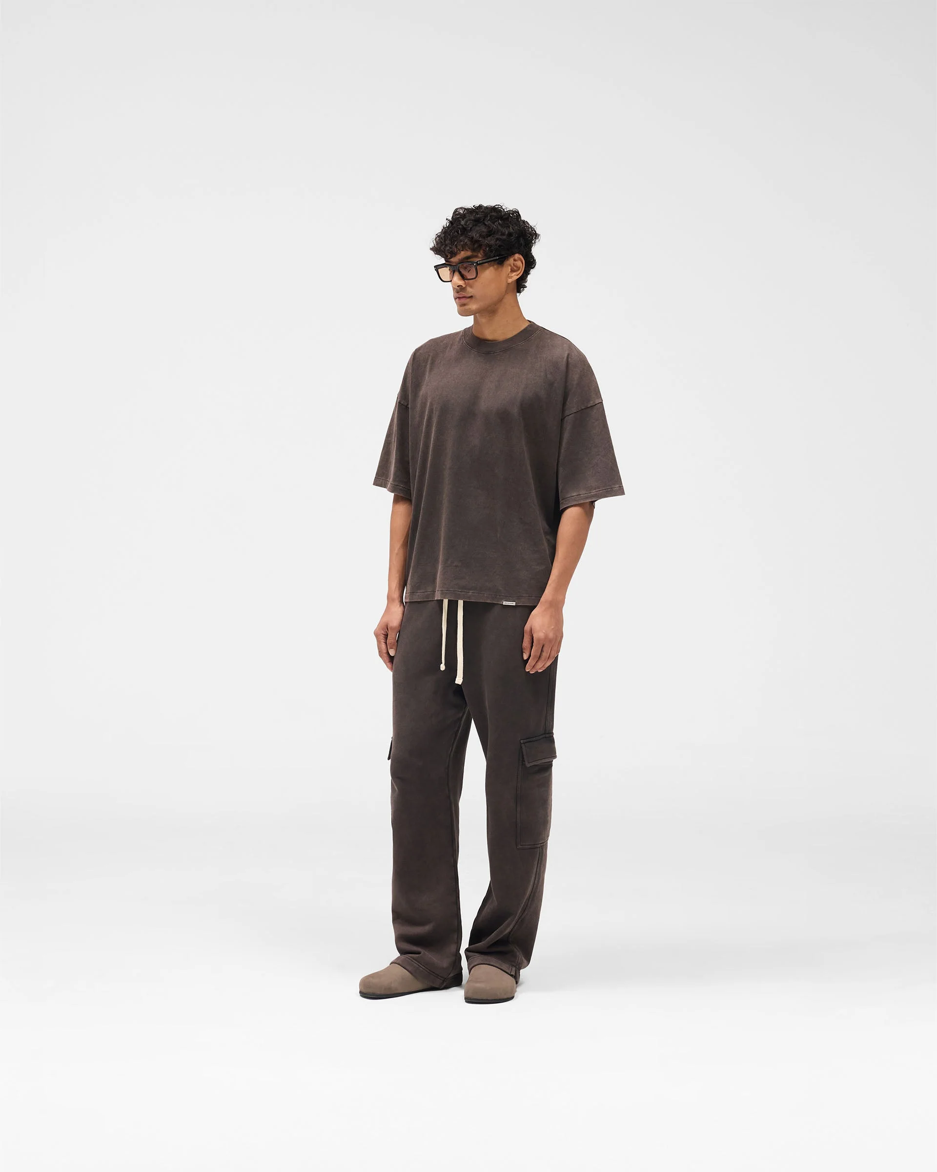 Initial Boxy T-Shirt - Coffee - Image 8