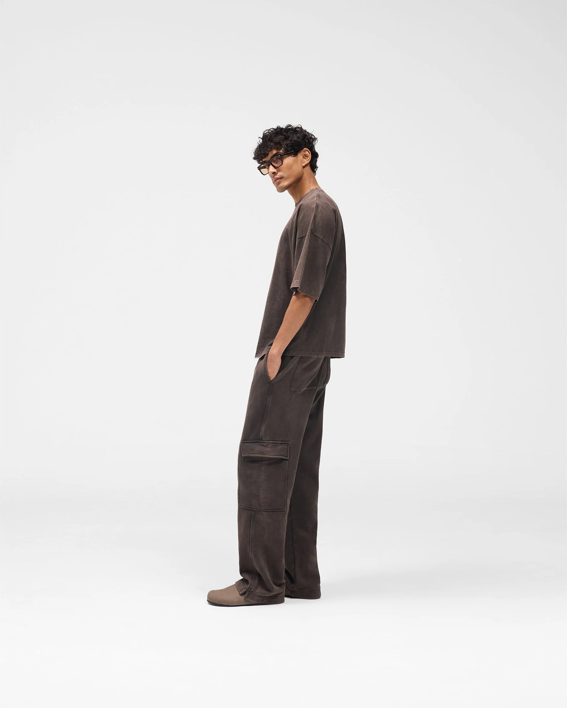 Initial Boxy T-Shirt - Coffee - Image 9
