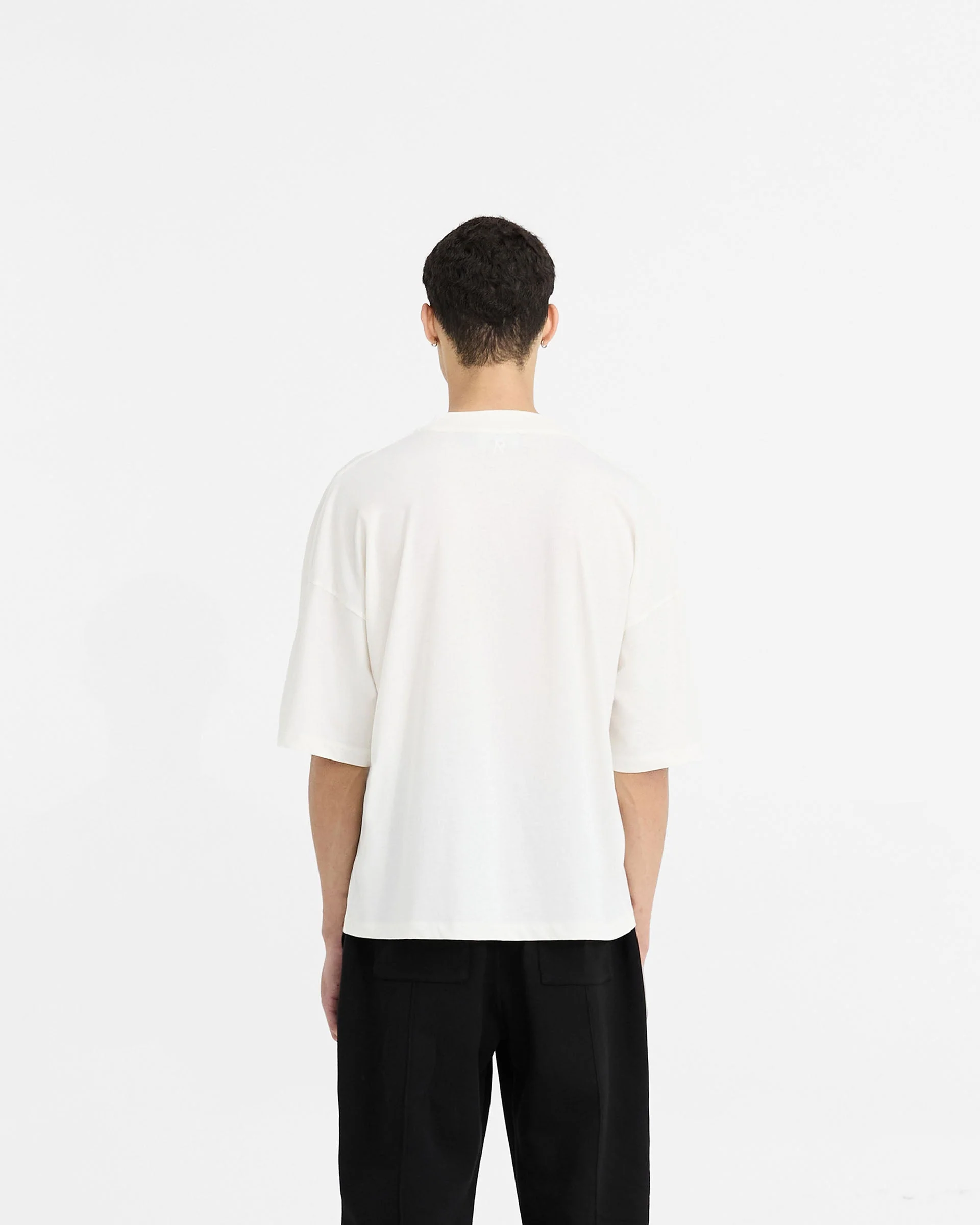 Initial Boxy T-Shirt - Flat White - Image 4