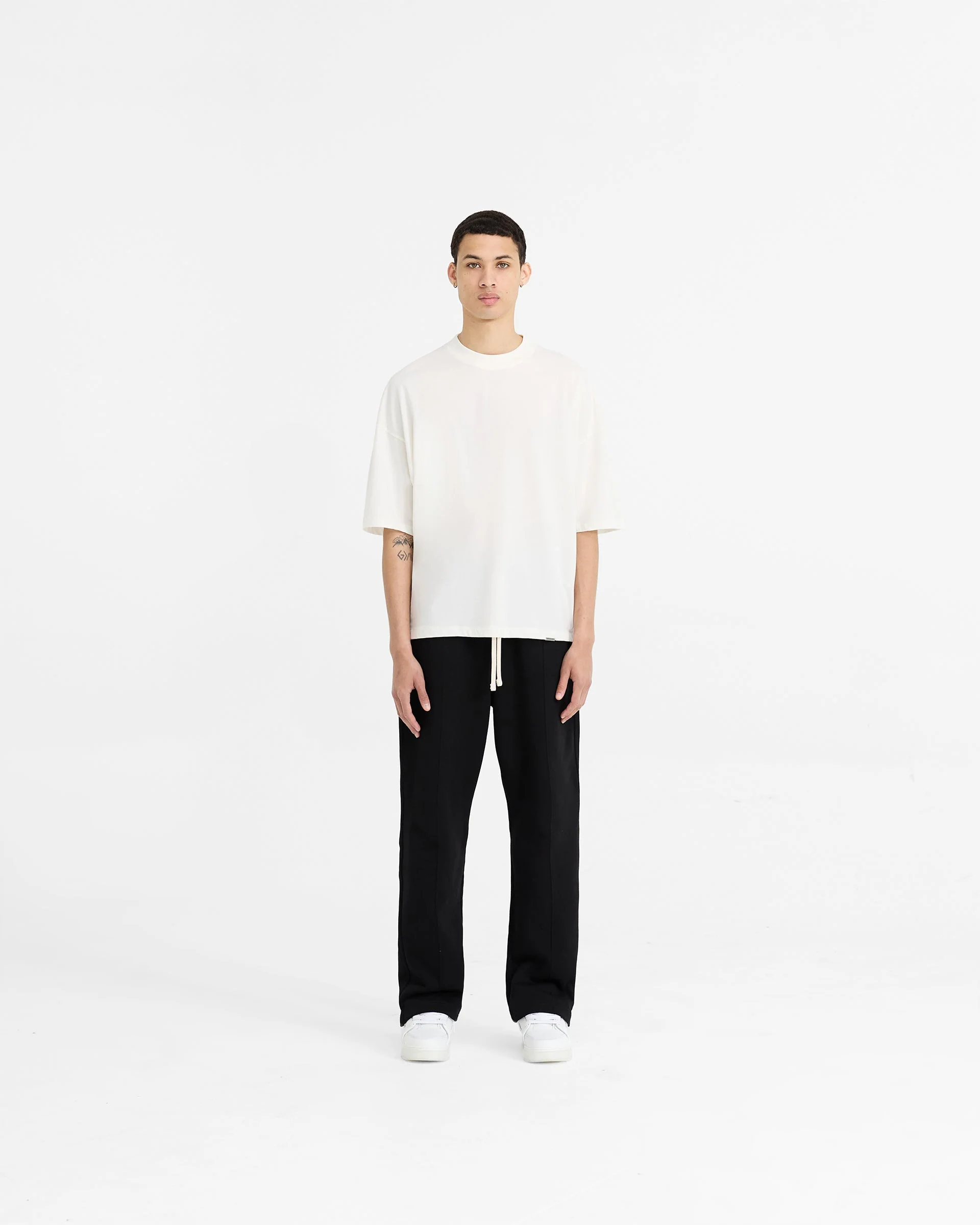 Initial Boxy T-Shirt - Flat White - Image 5