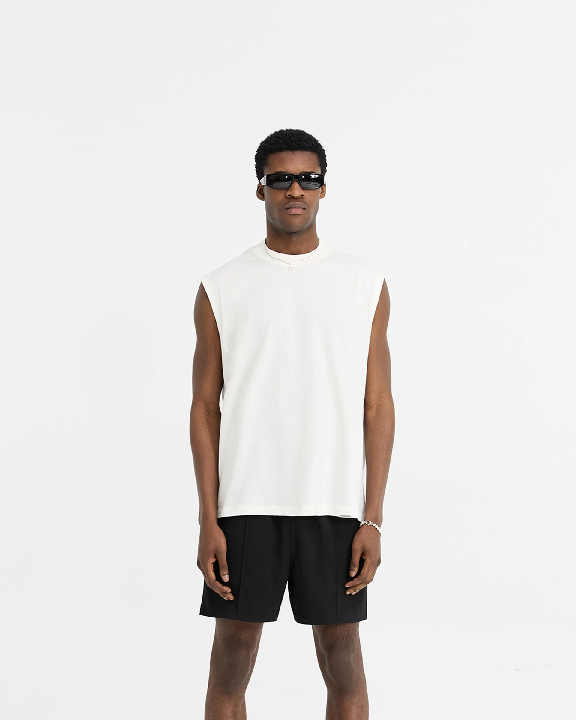 Initial Boxy Tank - Flat White - Image 3