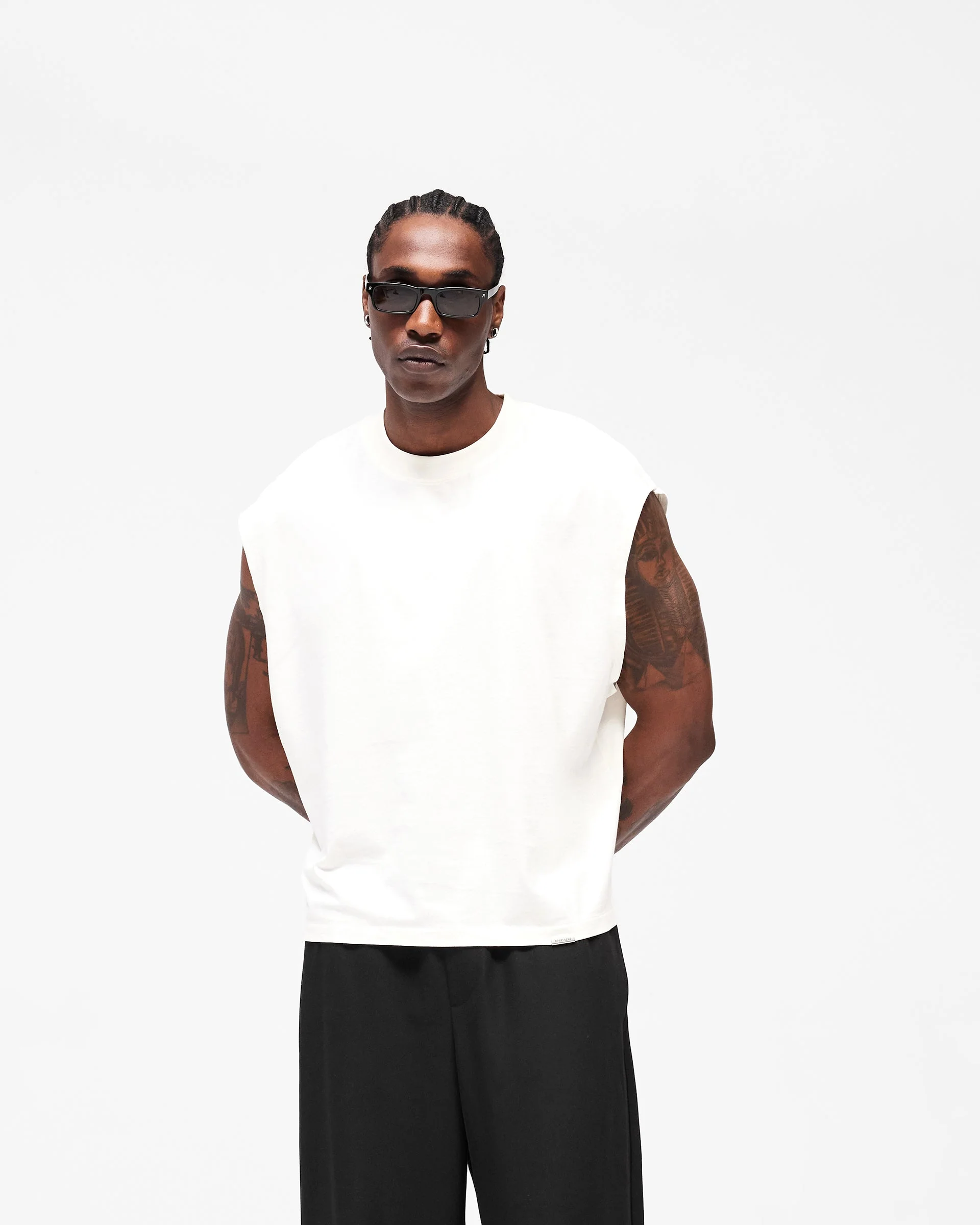 Initial Boxy Tank - Flat White - Image 3