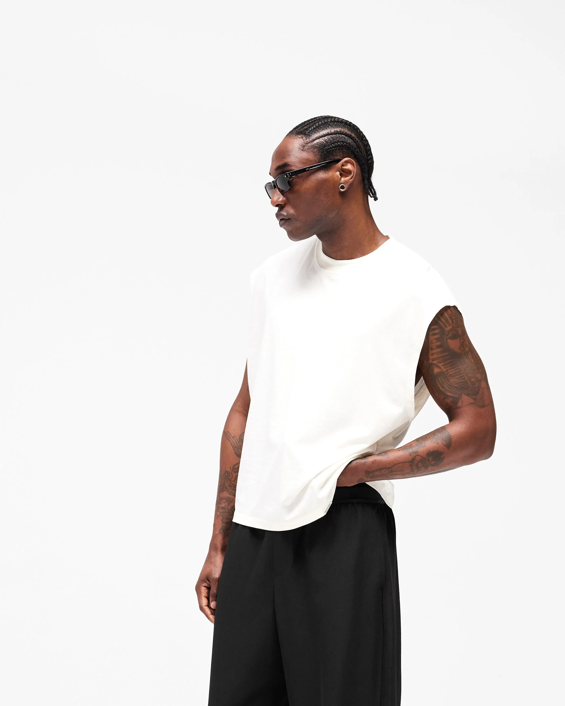 Initial Boxy Tank - Flat White - Image 4