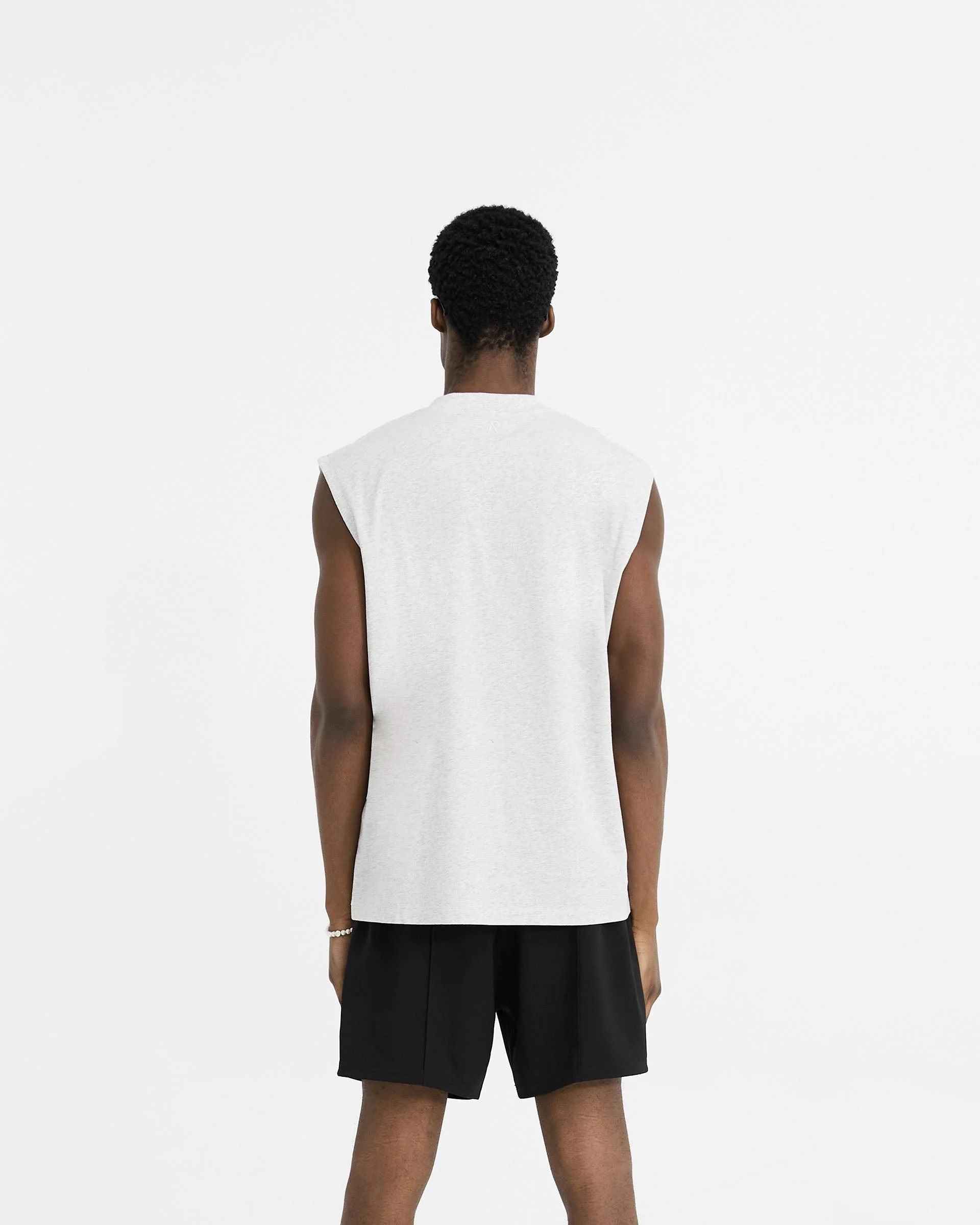 Initial Boxy Tank - Ice Grey Marl - Image 4