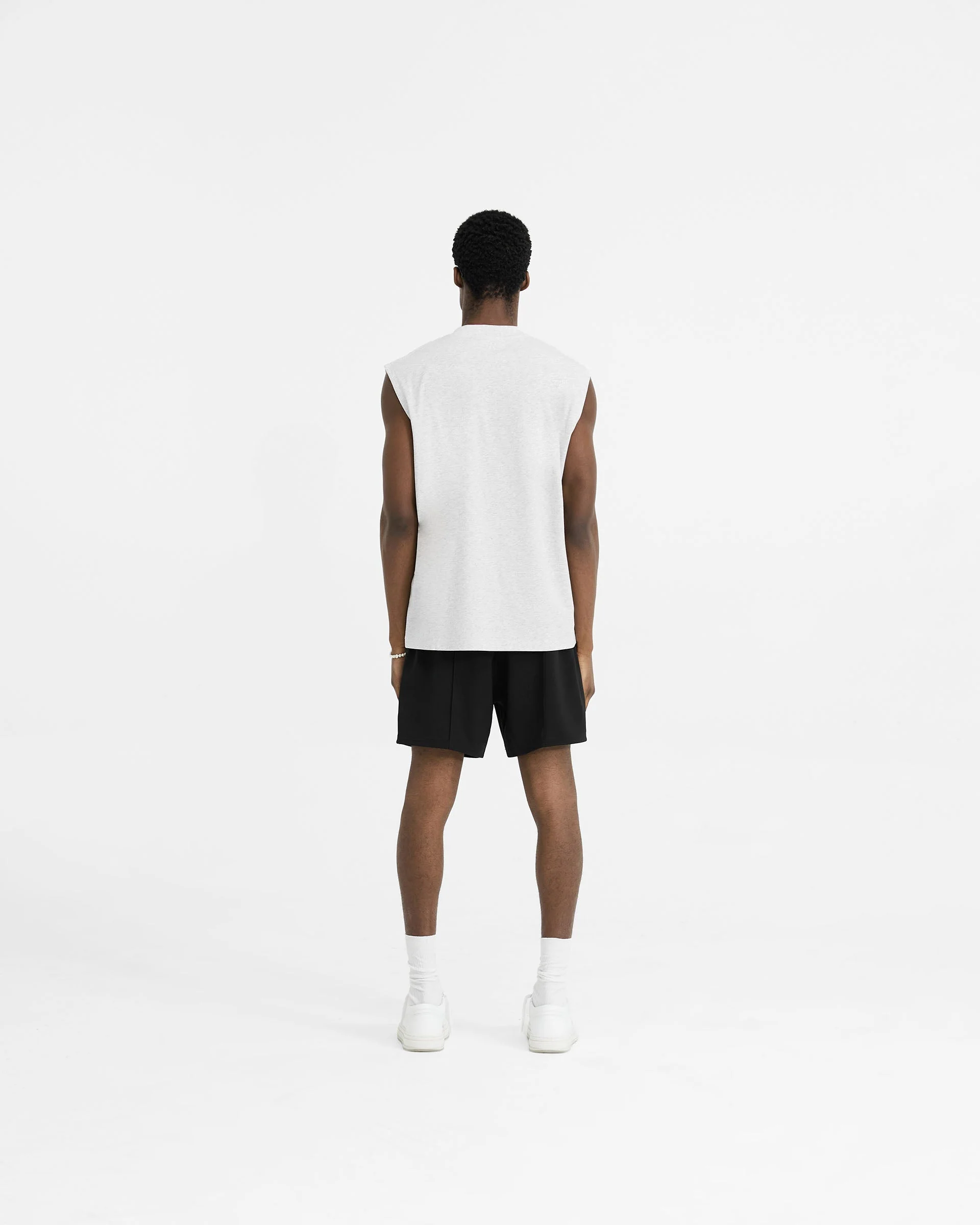 Initial Boxy Tank - Ice Grey Marl - Image 7