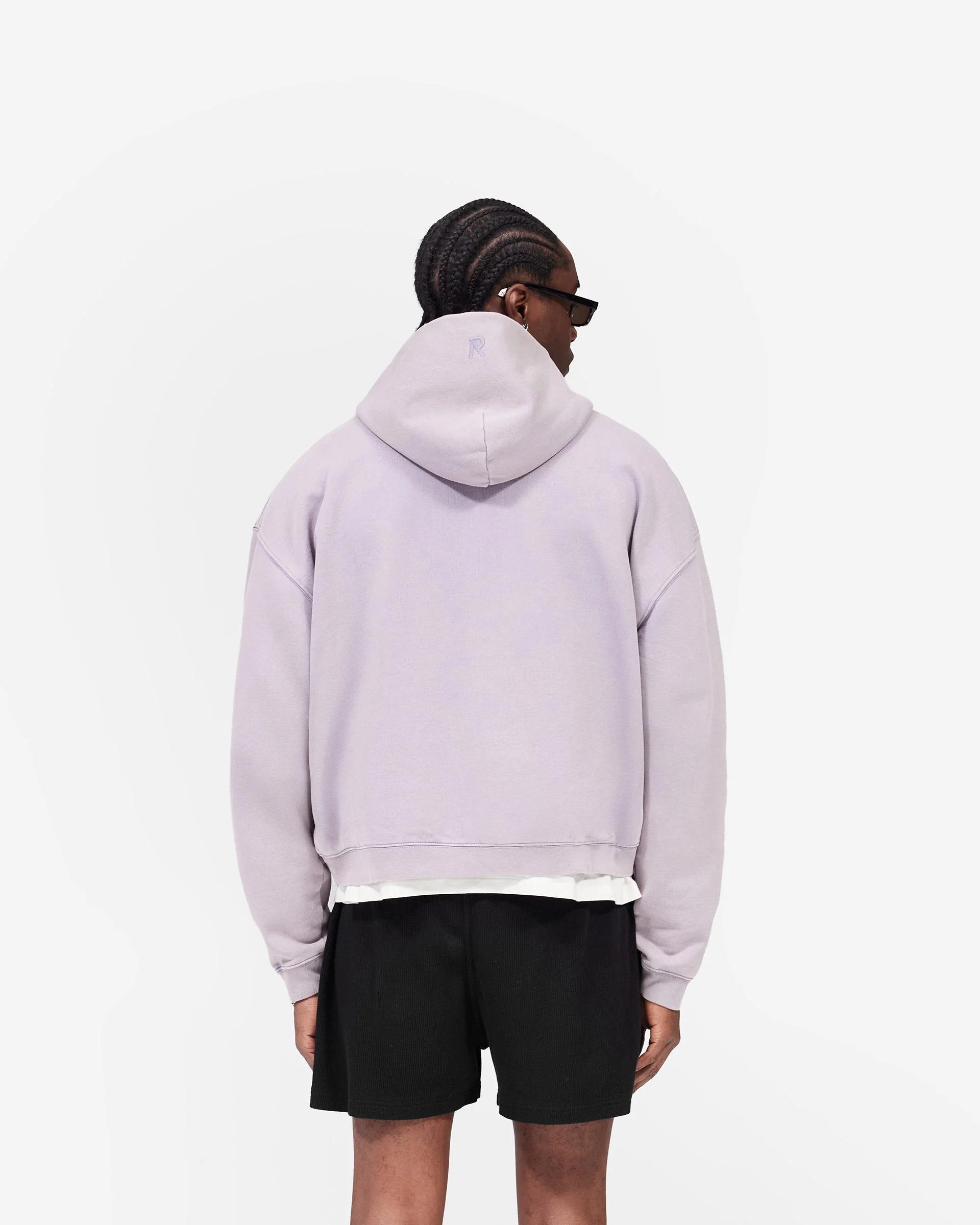 Initial Boxy Zip Through Hoodie - Mist - Image 5