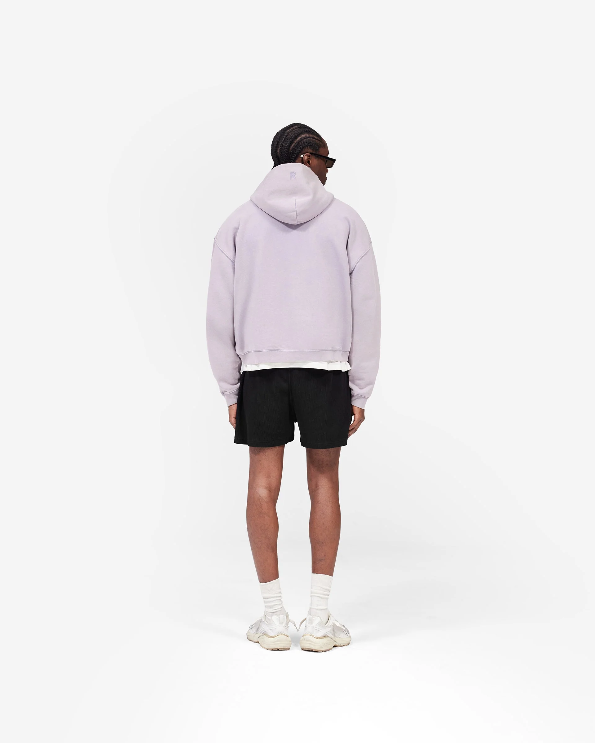 Initial Boxy Zip Through Hoodie - Mist - Image 9