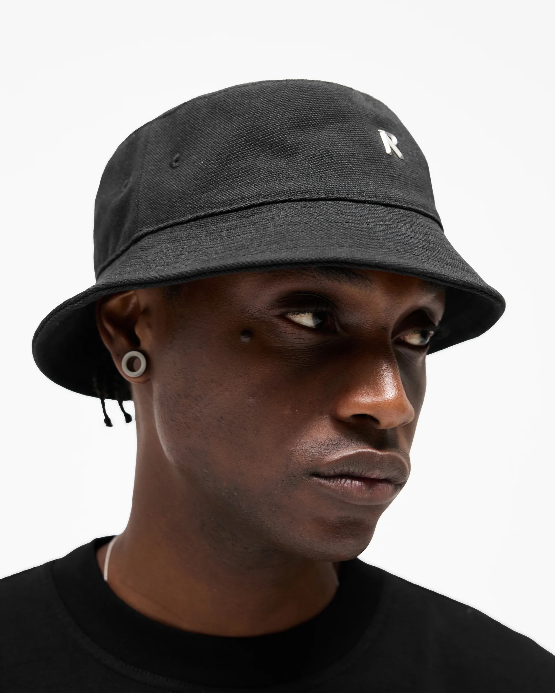 Initial Bucket Hat - Jet Black - Image 3