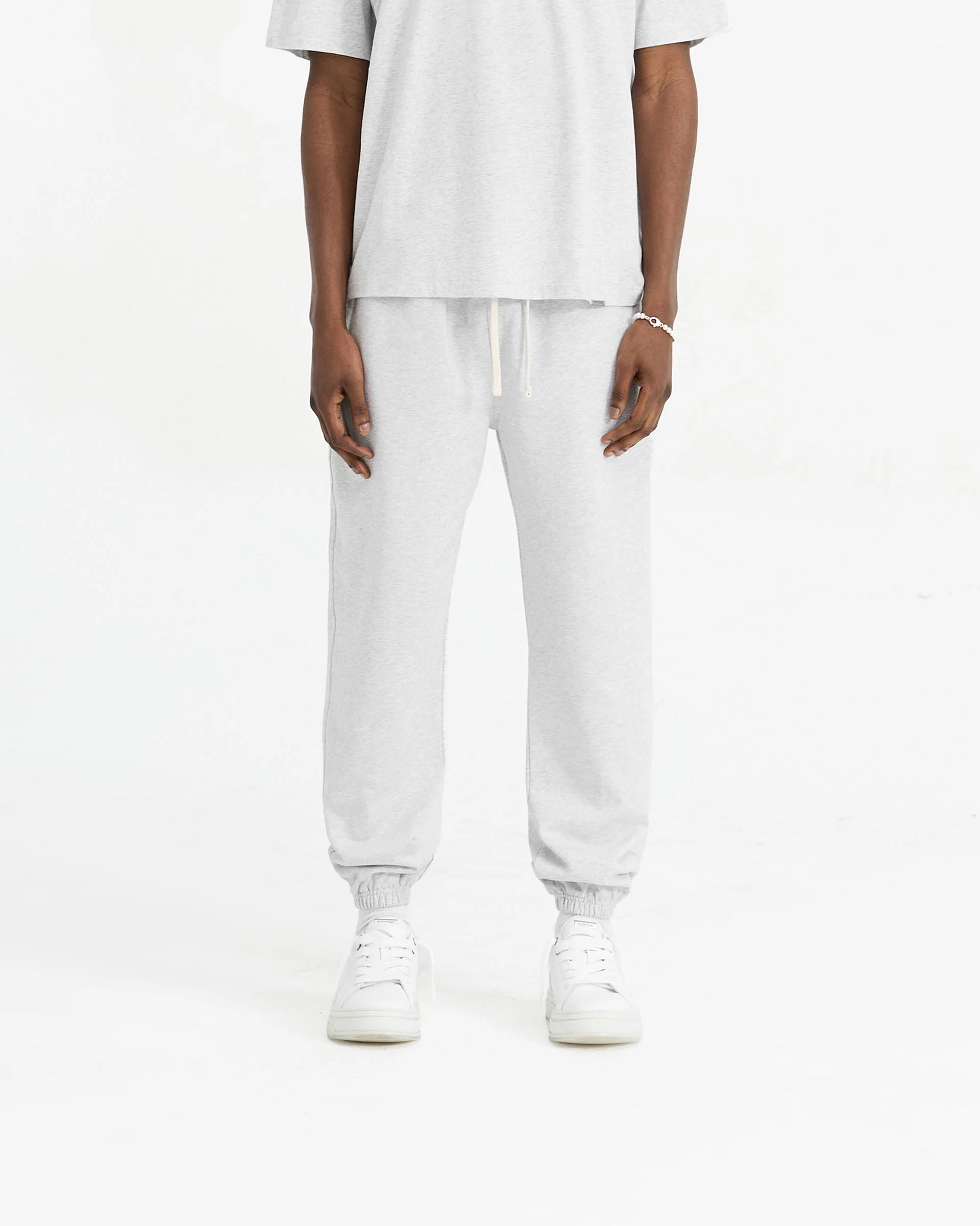 Initial Cuffed Sweatpant - Ice Grey Marl - Image 3